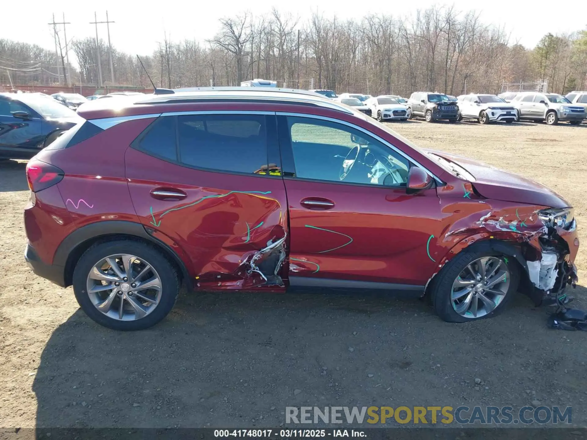 13 Фотография поврежденного автомобиля KL4MMGSL1PB013130 BUICK ENCORE GX 2023