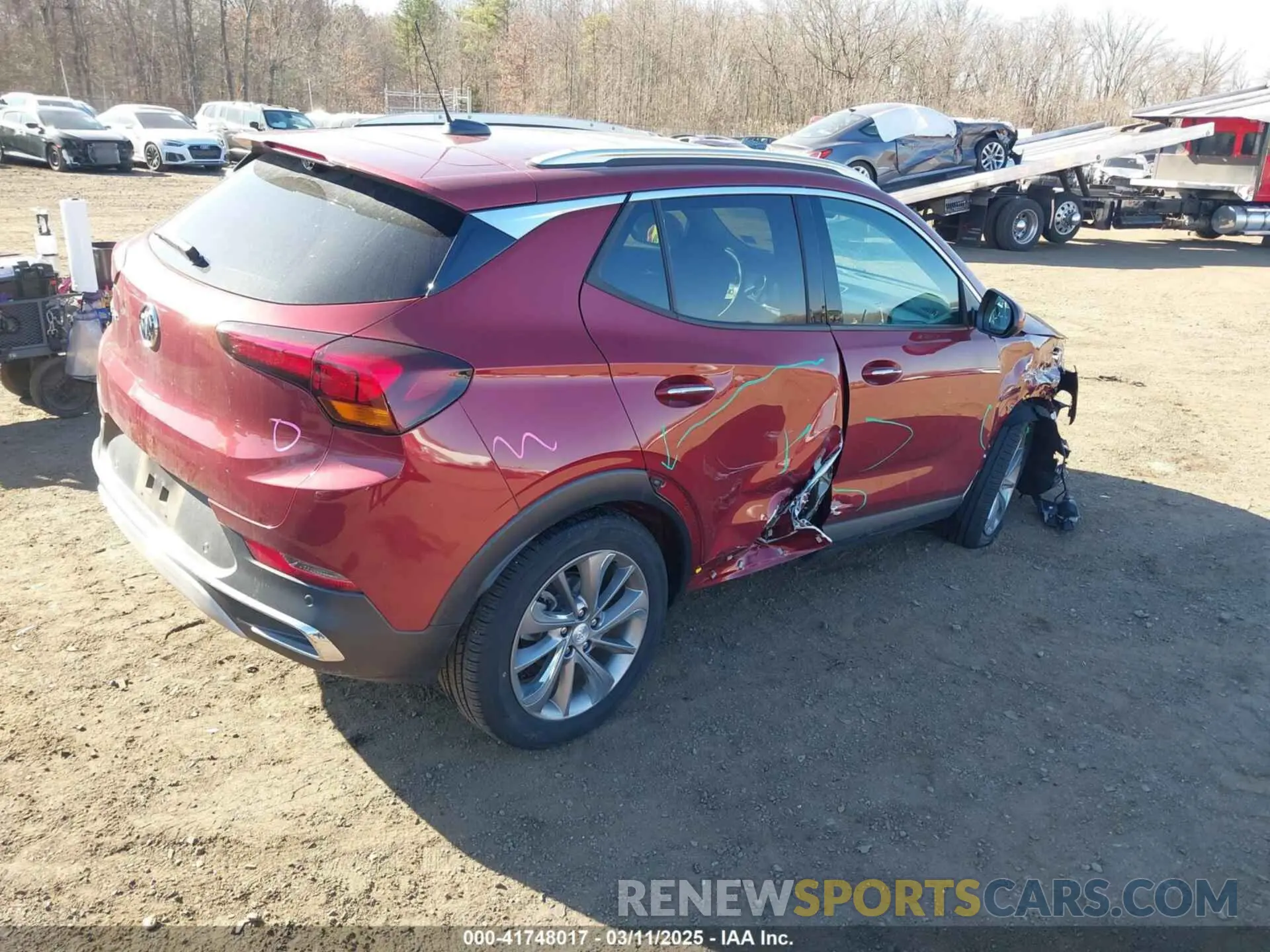 4 Фотография поврежденного автомобиля KL4MMGSL1PB013130 BUICK ENCORE GX 2023