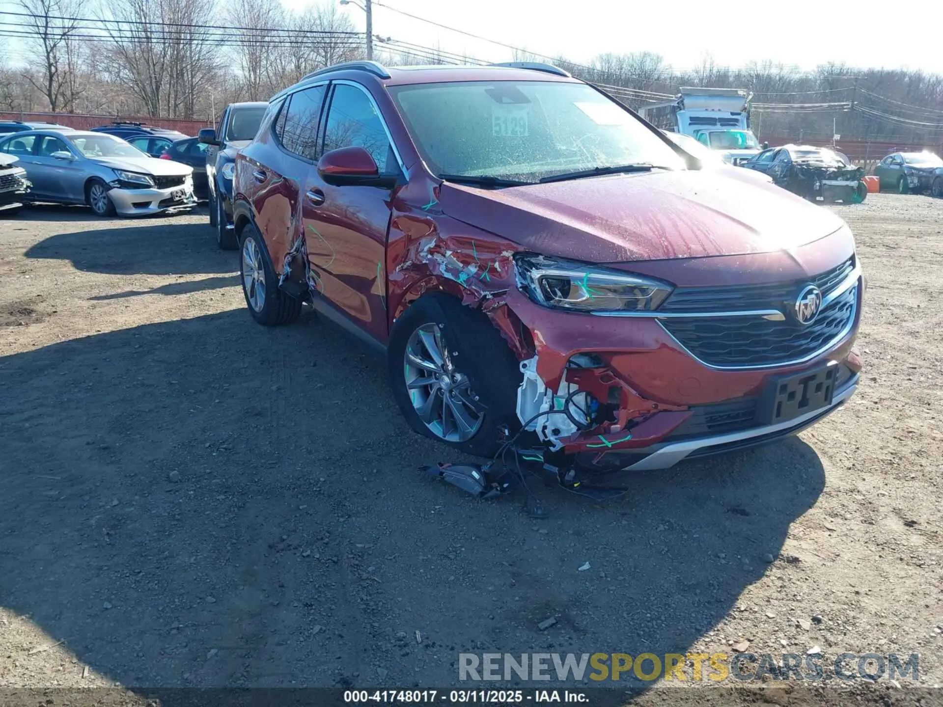 6 Фотография поврежденного автомобиля KL4MMGSL1PB013130 BUICK ENCORE GX 2023