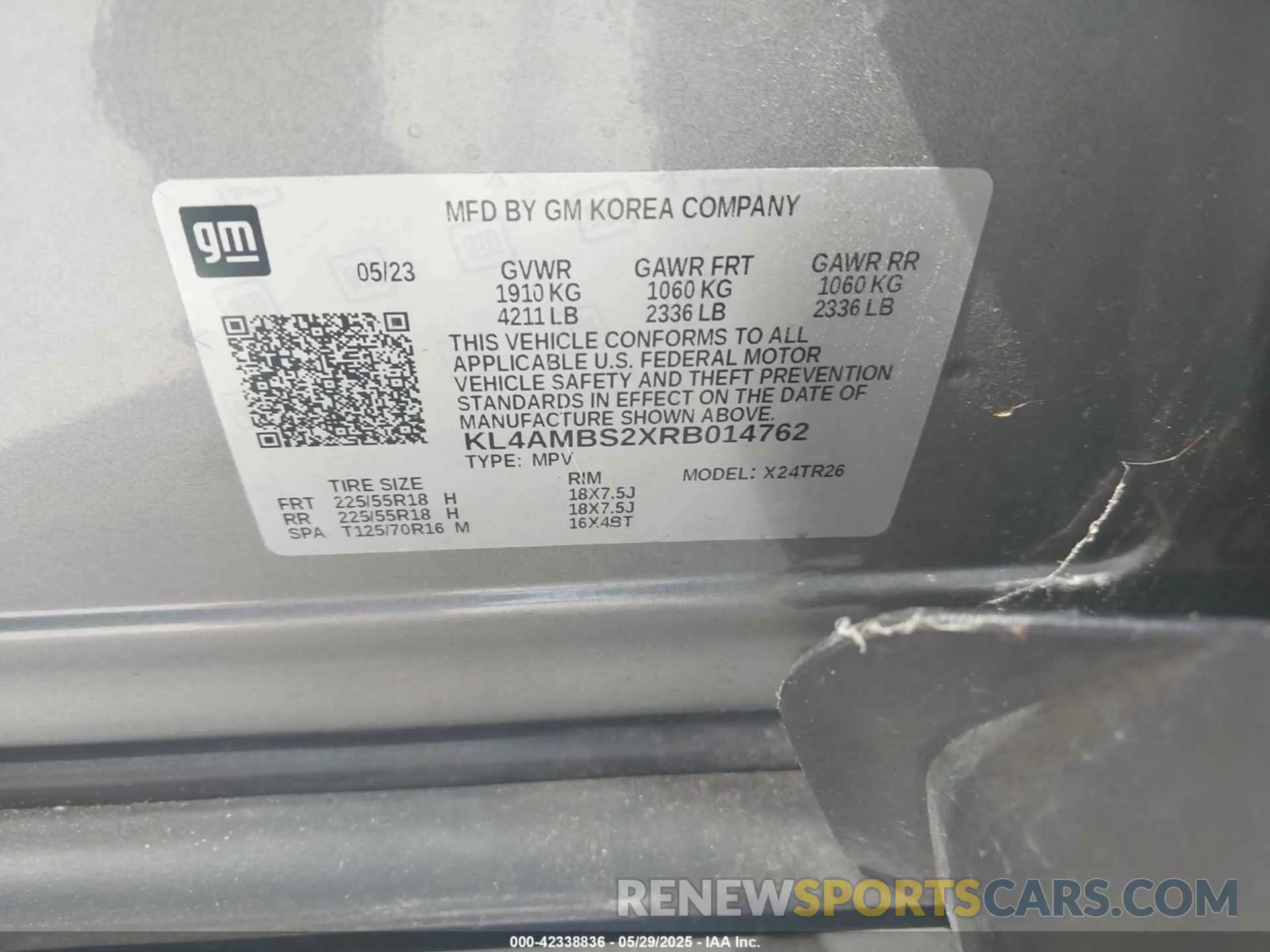 9 Photograph of a damaged car KL4AMBS2XRB014762 BUICK ENCORE GX 2024