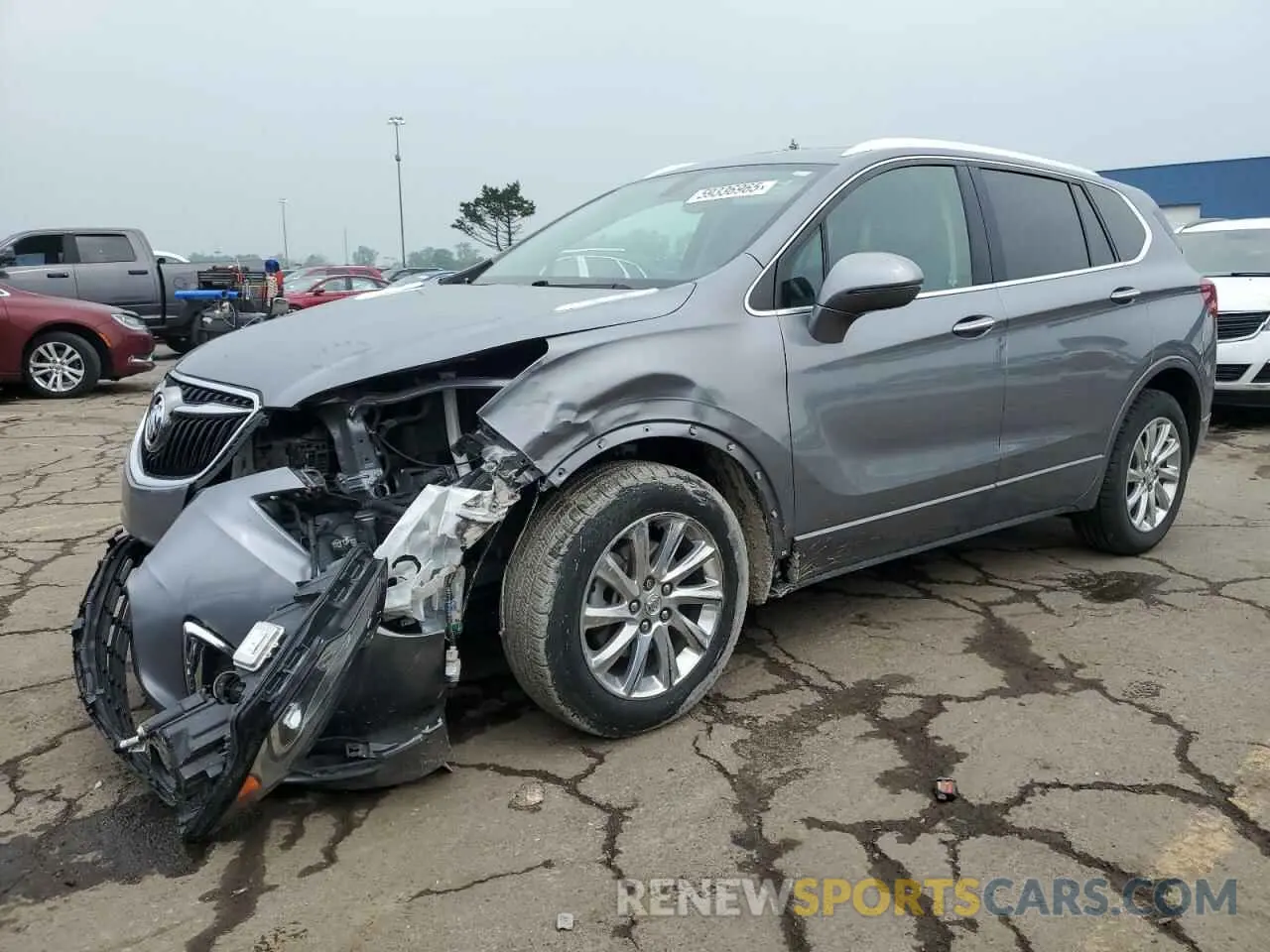 1 Photograph of a damaged car LRBFX2SA9KD042796 BUICK ENVISION 2019