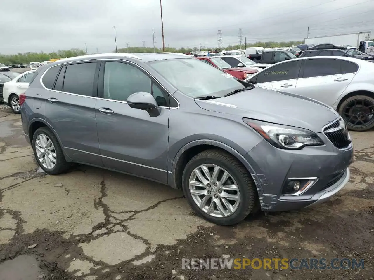 4 Фотография поврежденного автомобиля LRBFX4SX8KD009238 BUICK ENVISION 2019