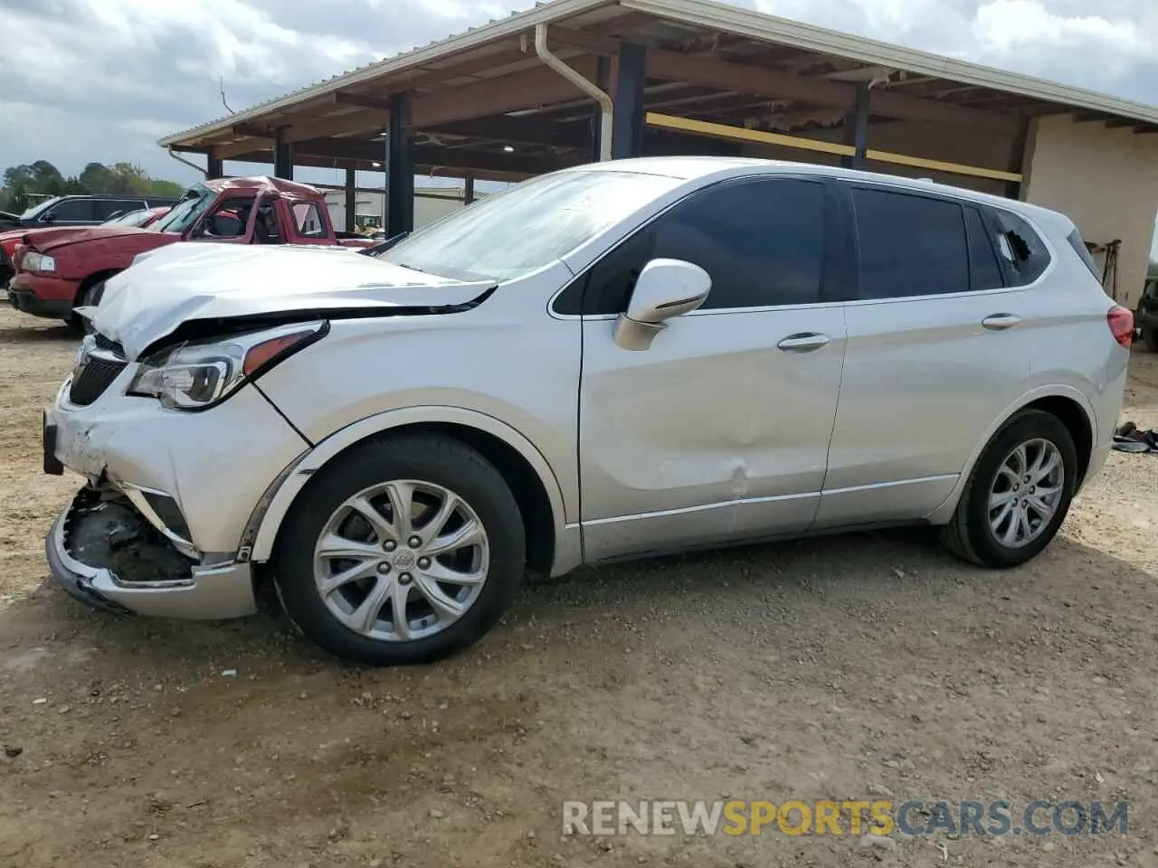 1 Фотография поврежденного автомобиля LRBFXBSA4KD091615 BUICK ENVISION 2019