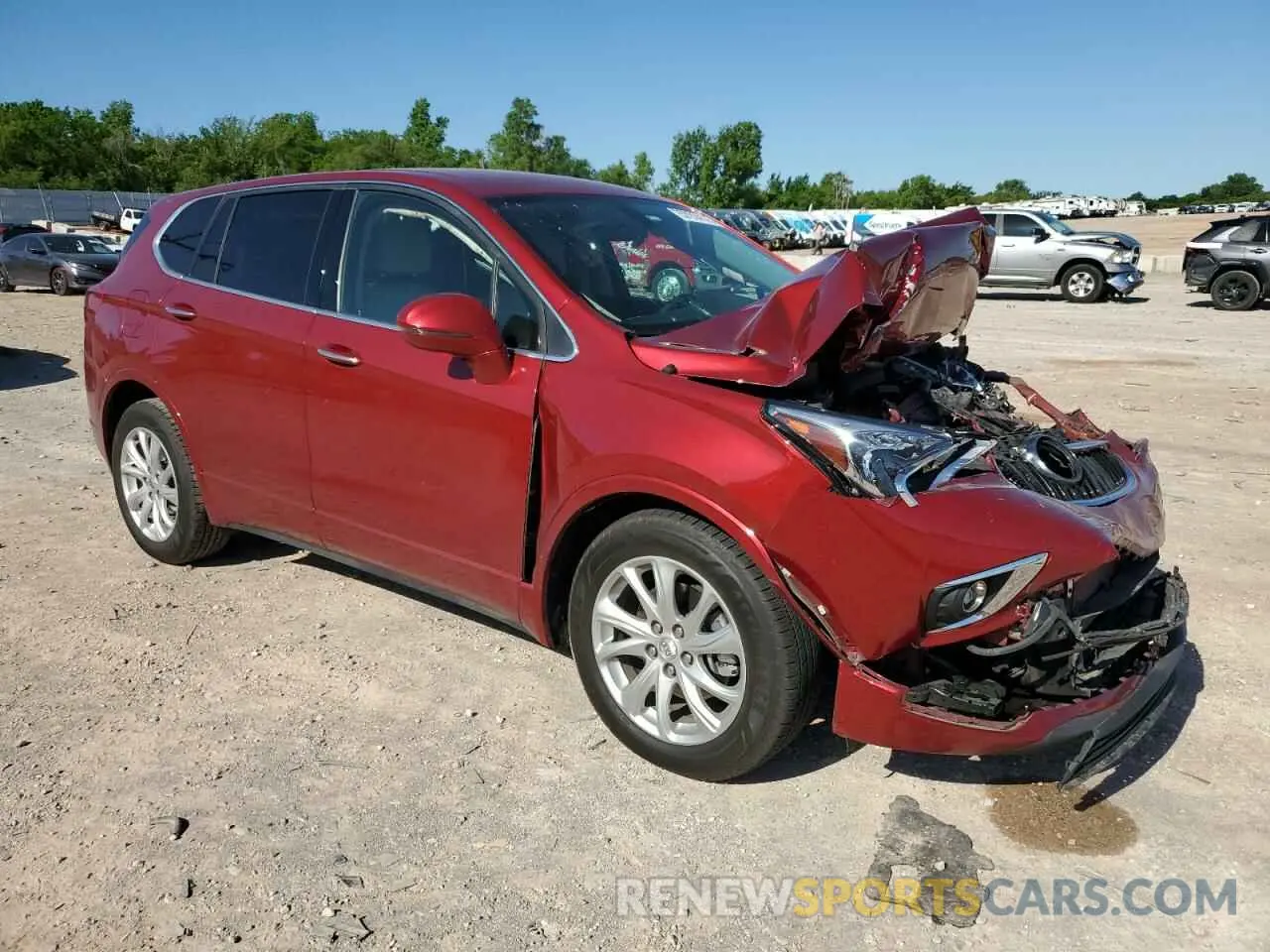 4 Фотография поврежденного автомобиля LRBFXBSAXKD128957 BUICK ENVISION 2019