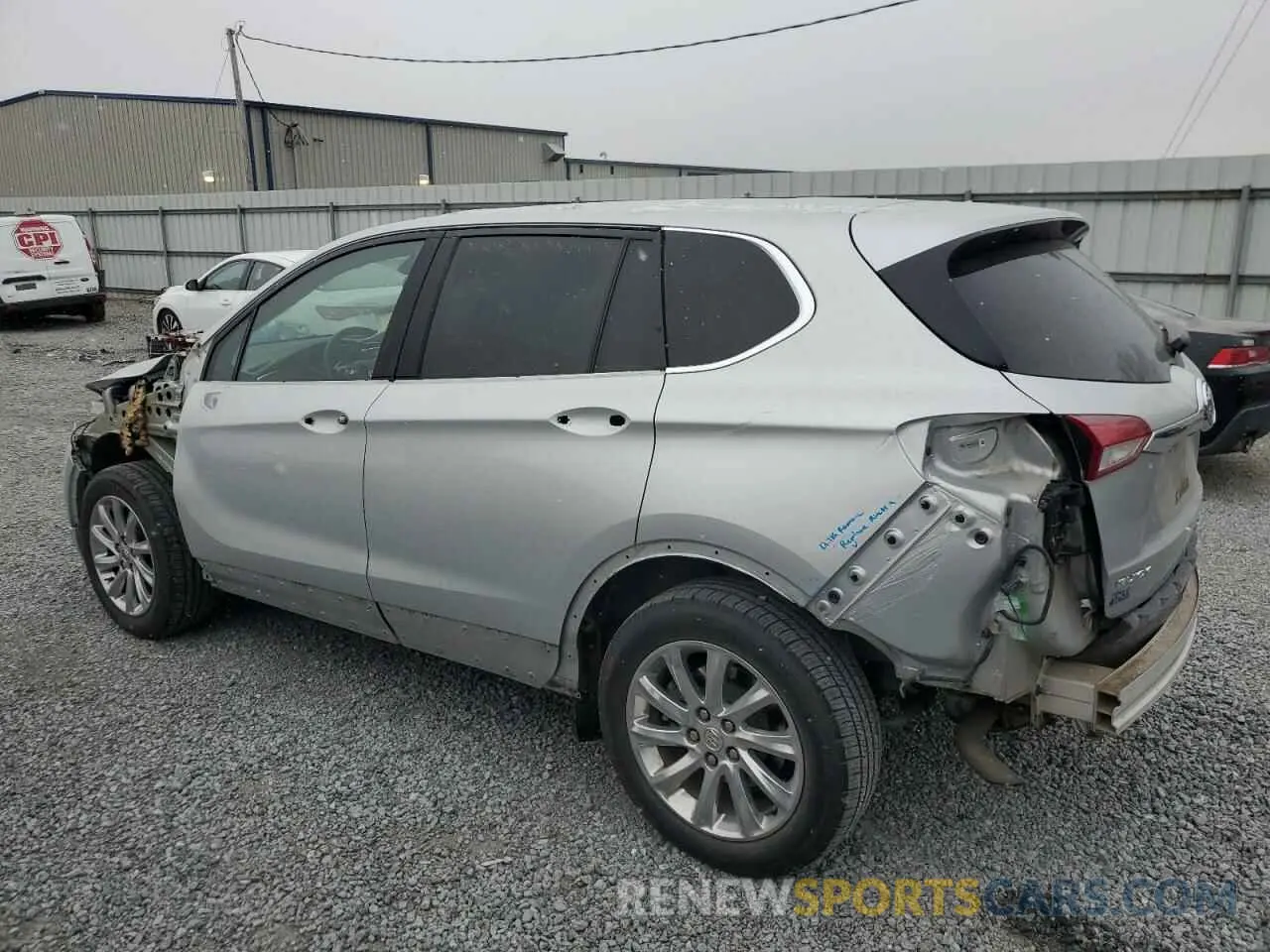 2 Photograph of a damaged car LRBFXCSA6KD005338 BUICK ENVISION 2019