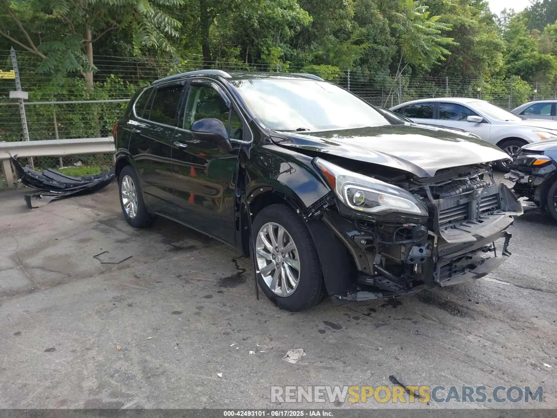 1 Photograph of a damaged car LRBFXCSA7KD031897 BUICK ENVISION 2019