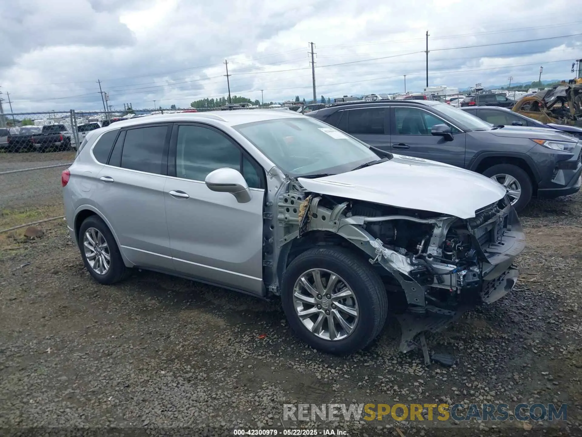 1 Photograph of a damaged car LRBFXCSA9KD038561 BUICK ENVISION 2019