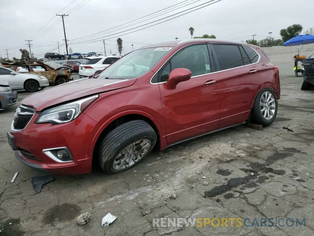 1 Фотография поврежденного автомобиля LRBFXCSA9KD039256 BUICK ENVISION 2019