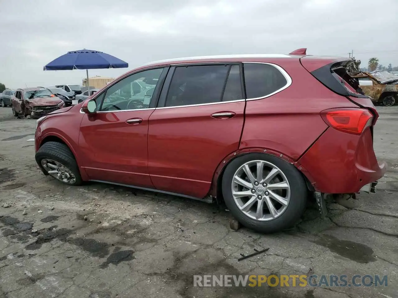 2 Фотография поврежденного автомобиля LRBFXCSA9KD039256 BUICK ENVISION 2019