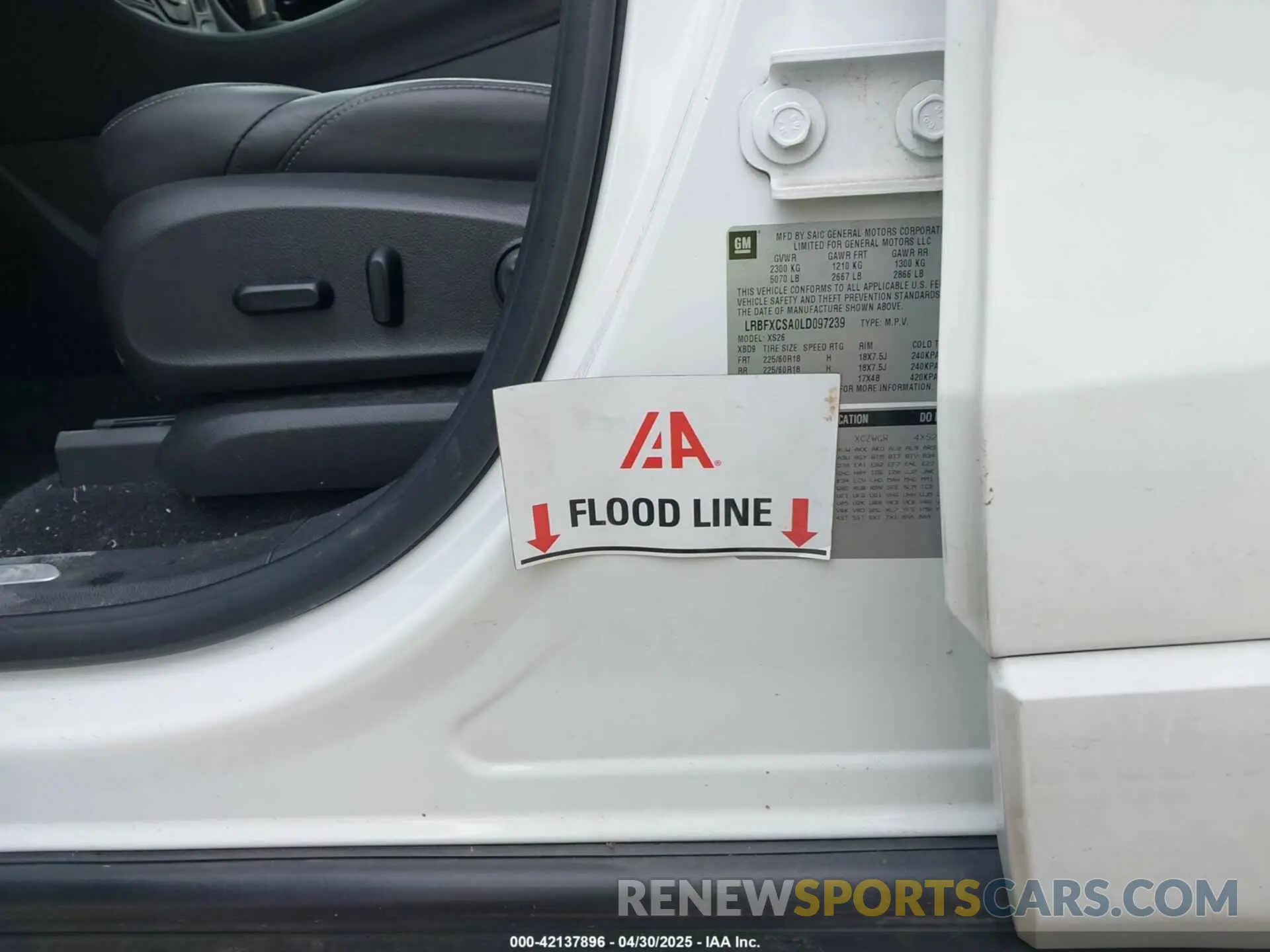 6 Photograph of a damaged car LRBFXCSA0LD097239 BUICK ENVISION 2020