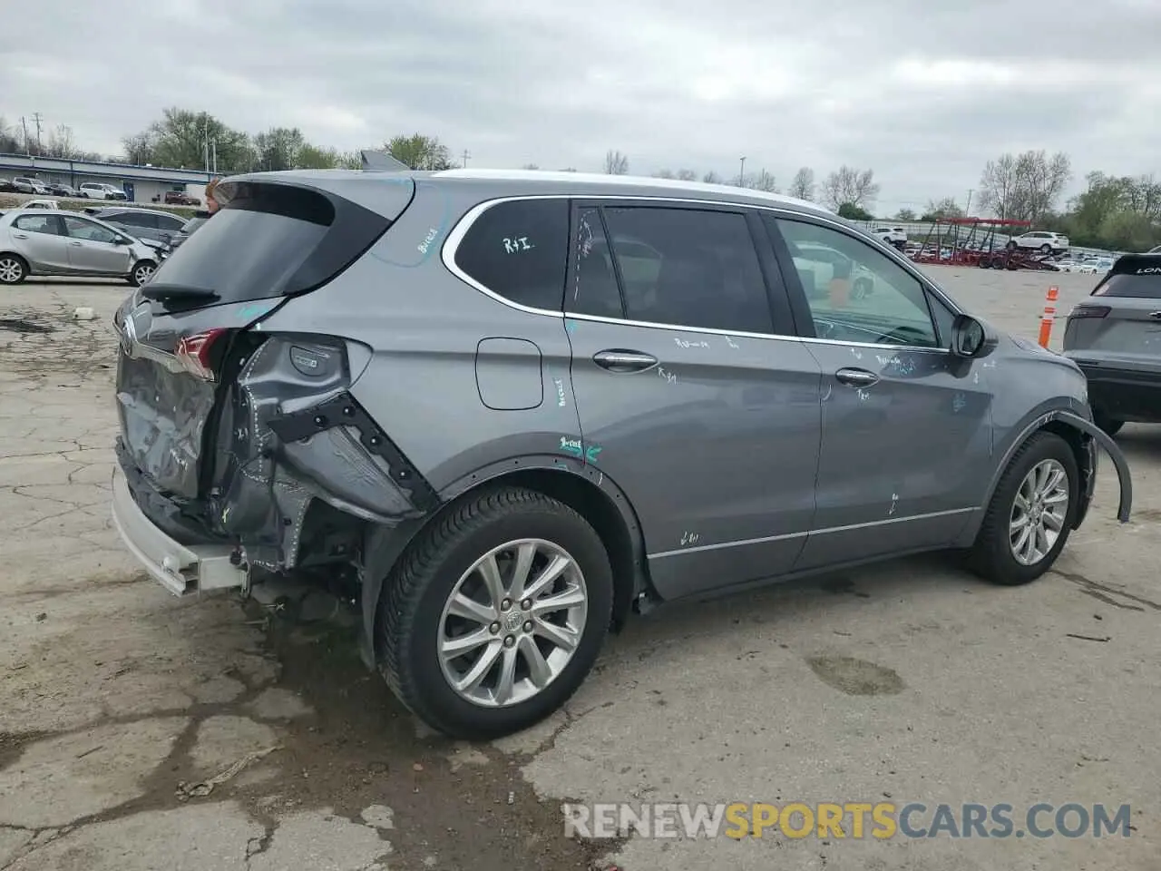 3 Фотография поврежденного автомобиля LRBFXCSA0LD165765 BUICK ENVISION 2020