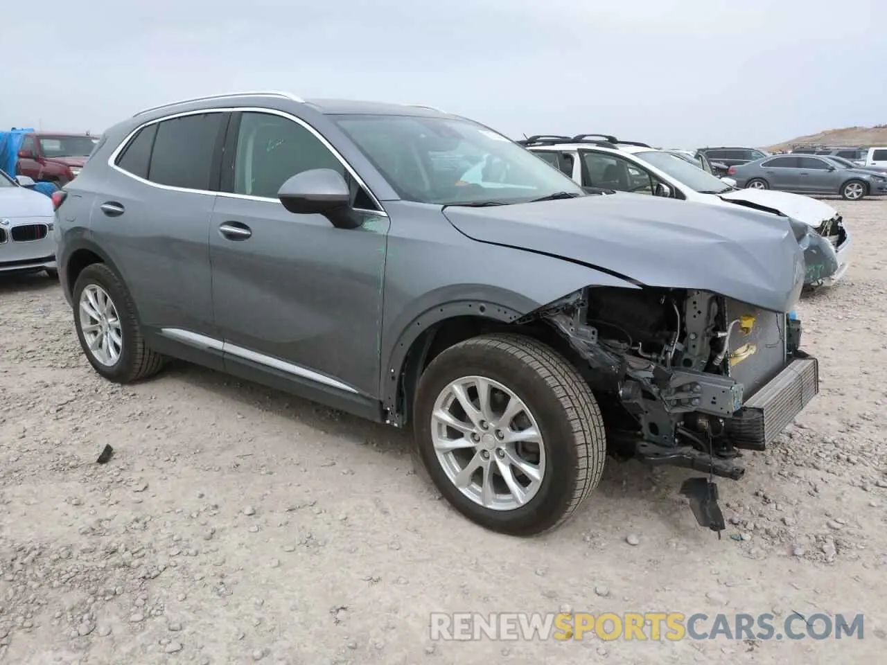 4 Фотография поврежденного автомобиля LRBAZLR42MD098303 BUICK ENVISION 2021