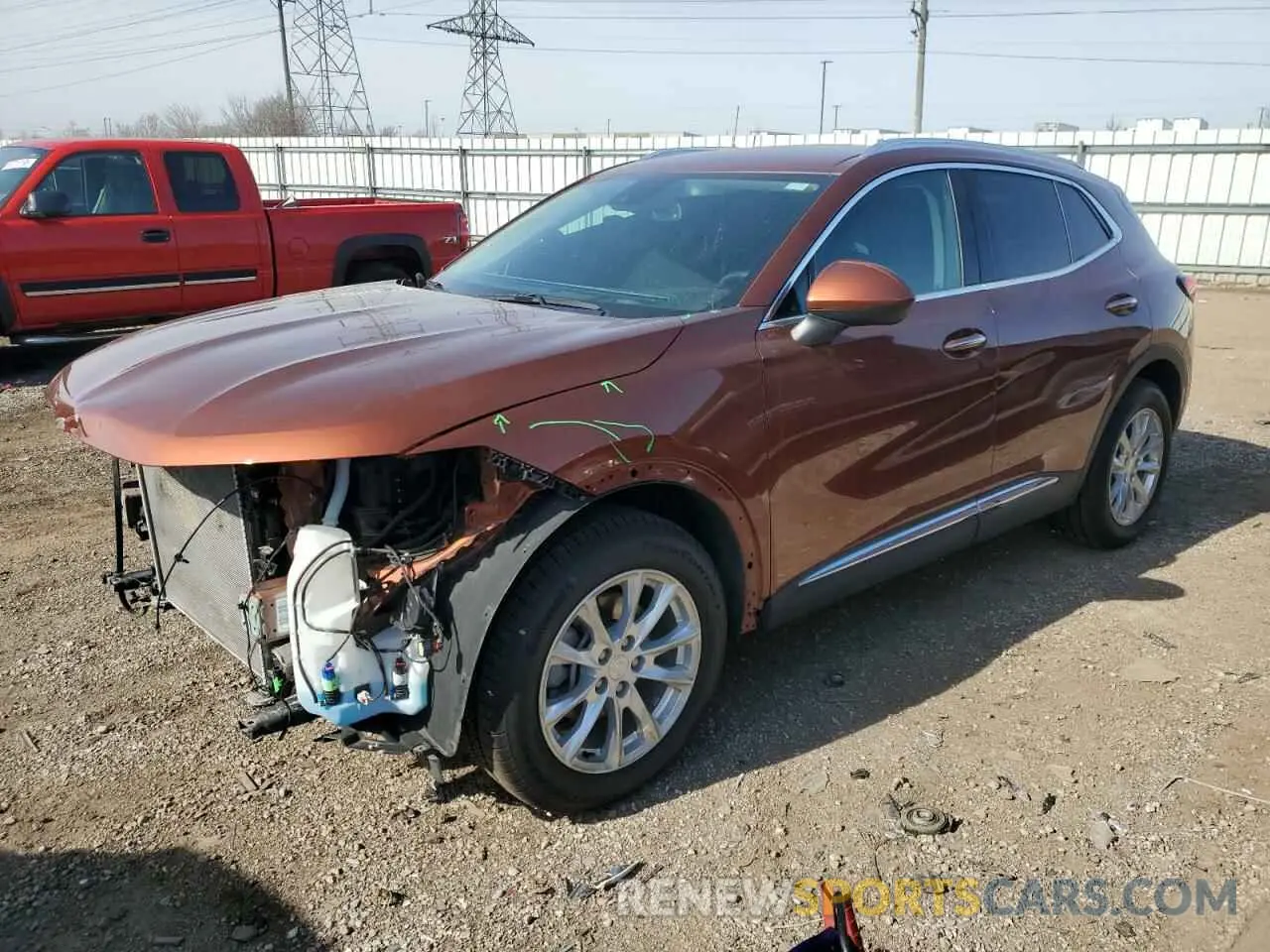 1 Фотография поврежденного автомобиля LRBFZMR47MD086370 BUICK ENVISION 2021