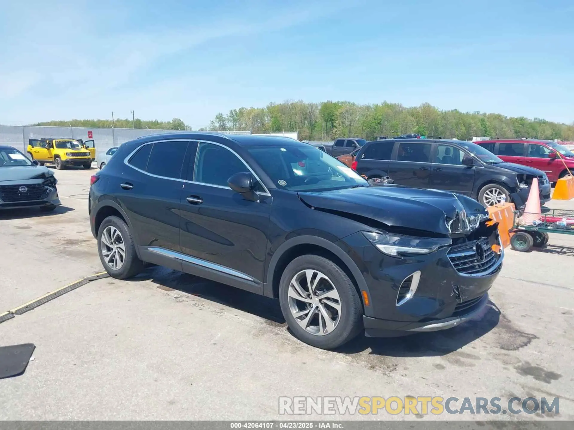 1 Photograph of a damaged car LRBFZNR45MD087197 BUICK ENVISION 2021