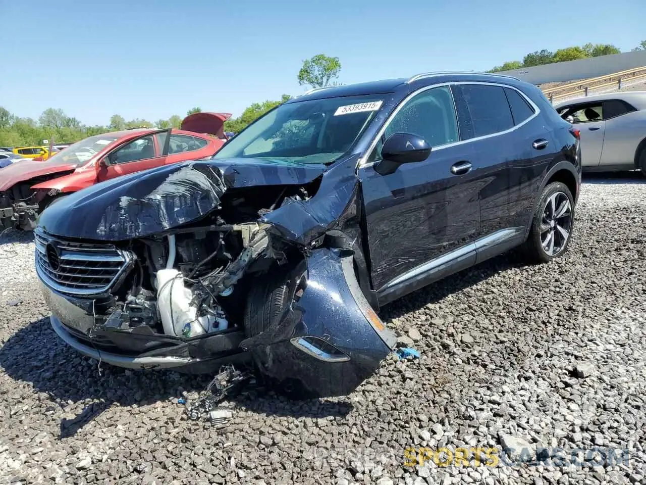 1 Photograph of a damaged car LRBFZNR4XMD167014 BUICK ENVISION 2021