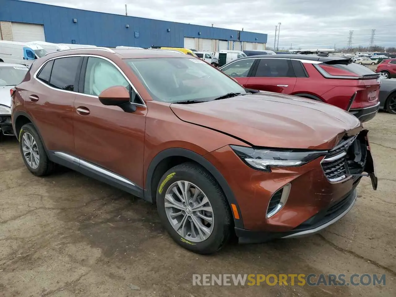 4 Фотография поврежденного автомобиля LRBAZLR41ND126979 BUICK ENVISION 2022
