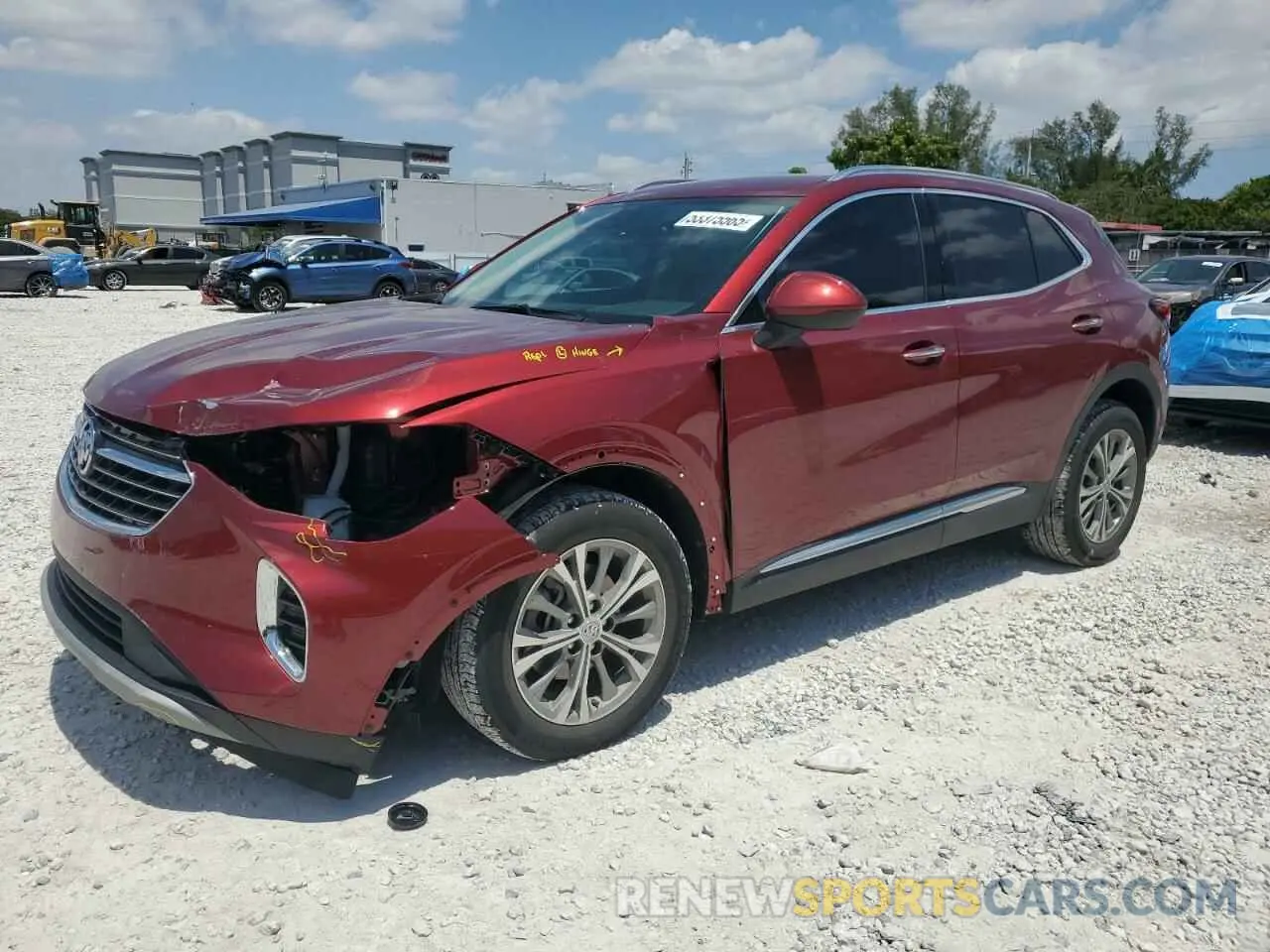1 Photograph of a damaged car LRBAZLR44ND009901 BUICK ENVISION 2022