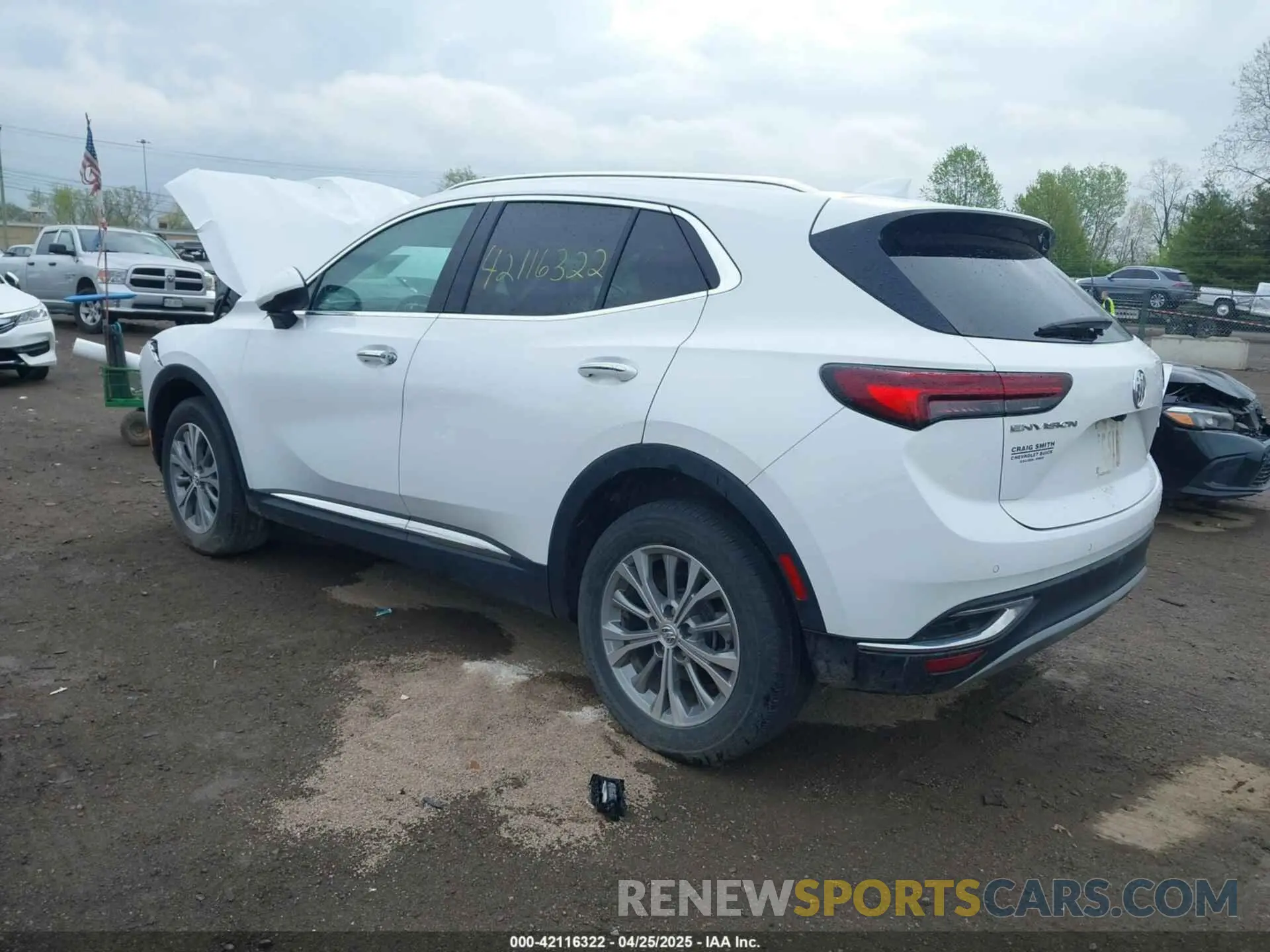3 Photograph of a damaged car LRBAZLR44ND126457 BUICK ENVISION 2022