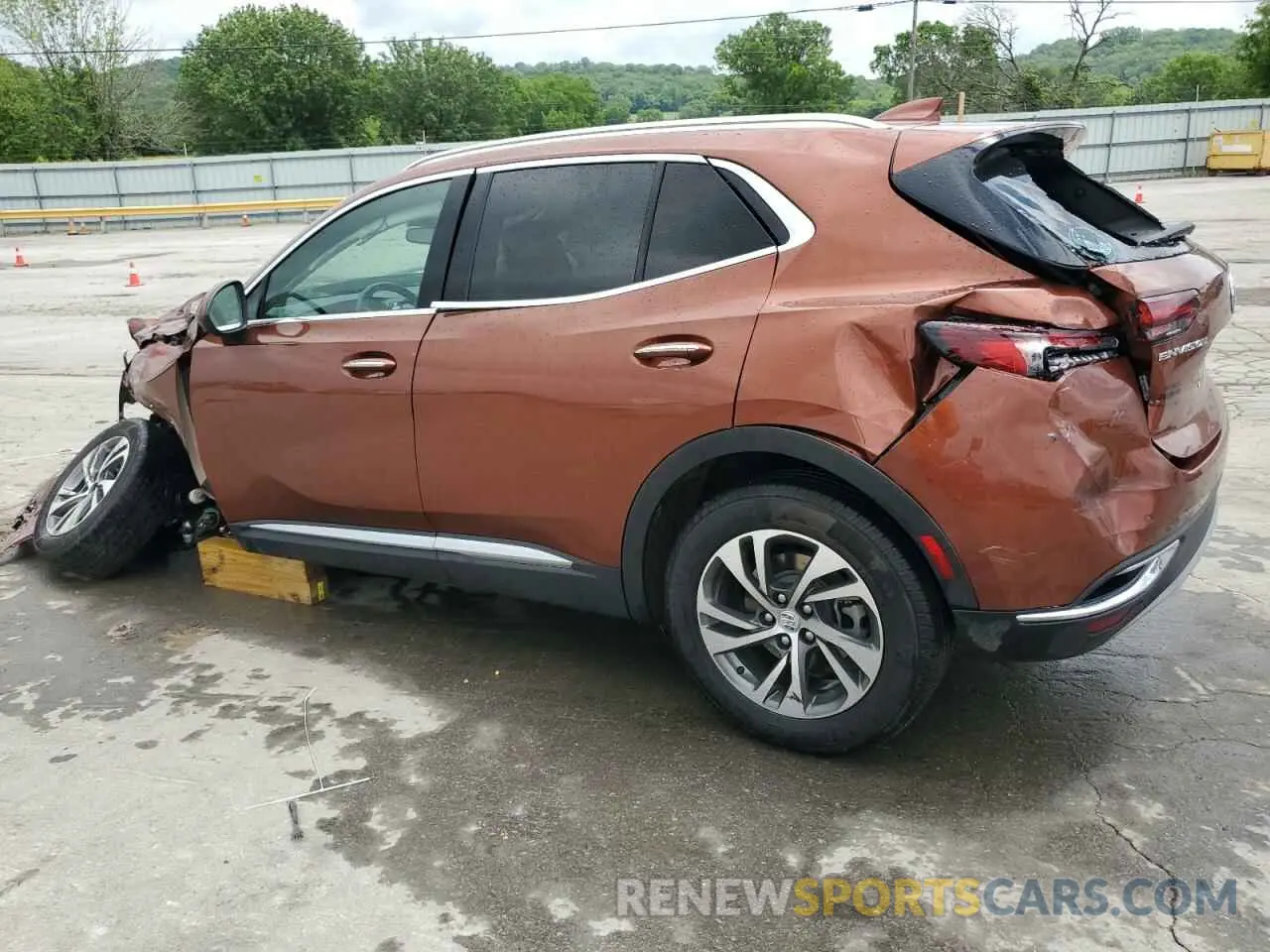 2 Фотография поврежденного автомобиля LRBFZNR41ND050973 BUICK ENVISION 2022