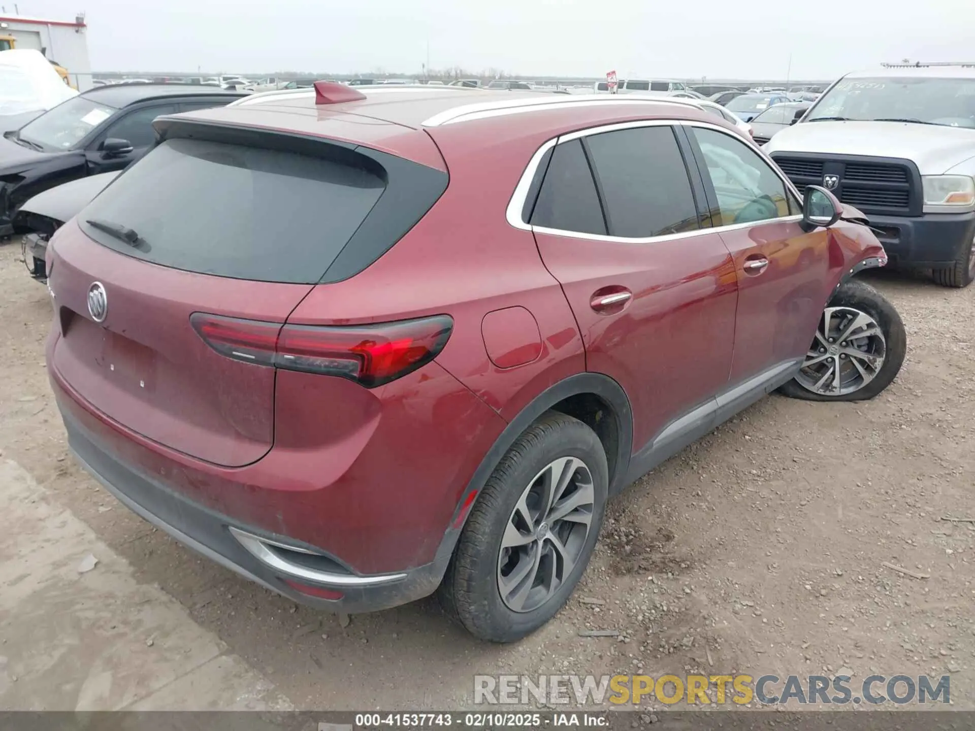 4 Фотография поврежденного автомобиля LRBFZNR43ND136611 BUICK ENVISION 2022