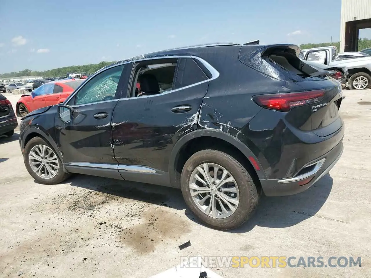 2 Фотография поврежденного автомобиля LRBFZMR47PD100336 BUICK ENVISION 2023