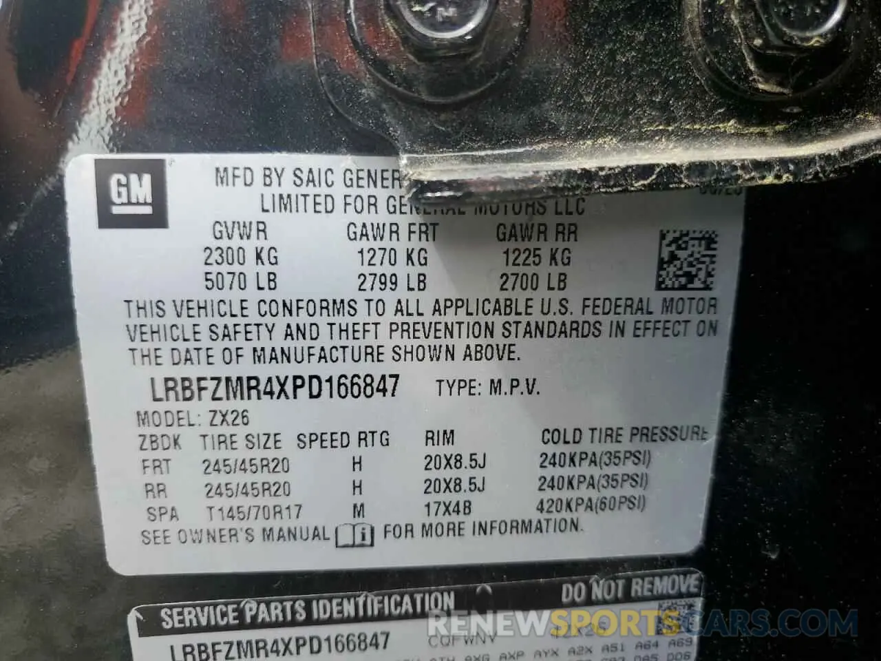 13 Photograph of a damaged car LRBFZMR4XPD166847 BUICK ENVISION 2023