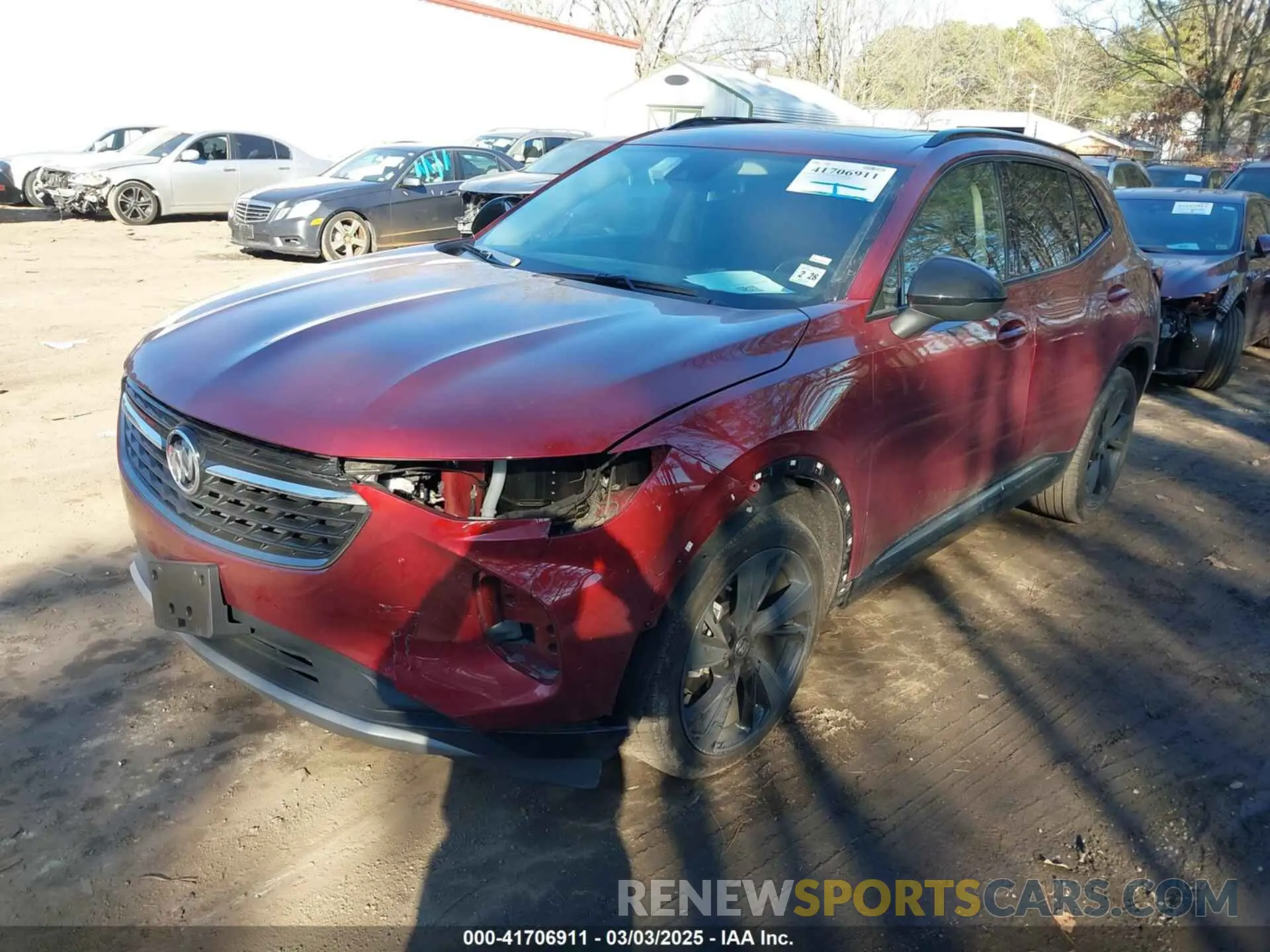 2 Фотография поврежденного автомобиля LRBFZNR44PD057533 BUICK ENVISION 2023