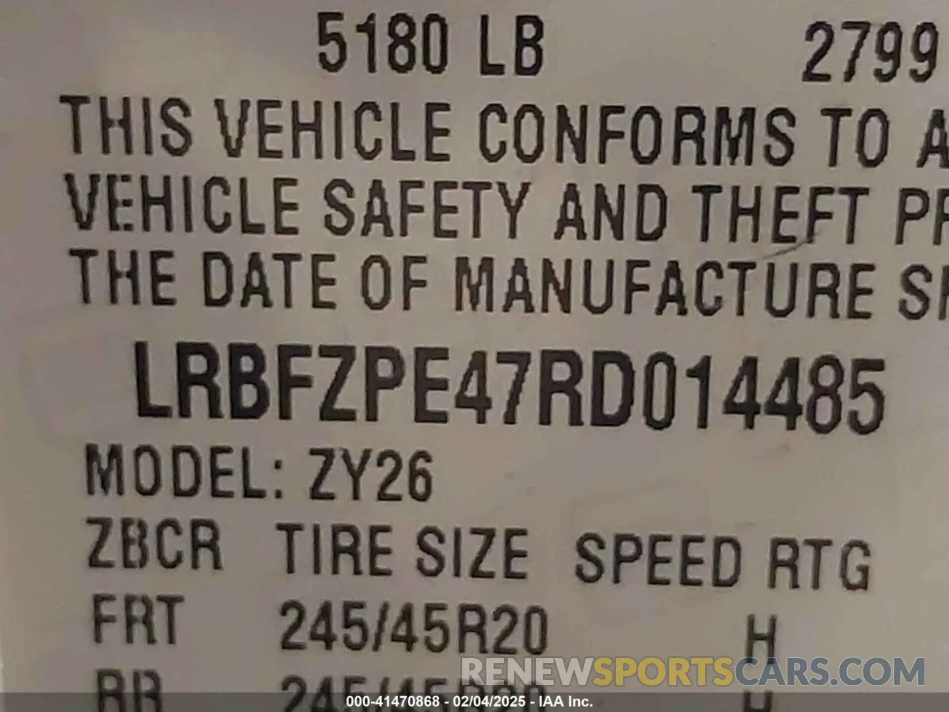 9 Фотография поврежденного автомобиля LRBFZPE47RD014485 BUICK ENVISION 2024