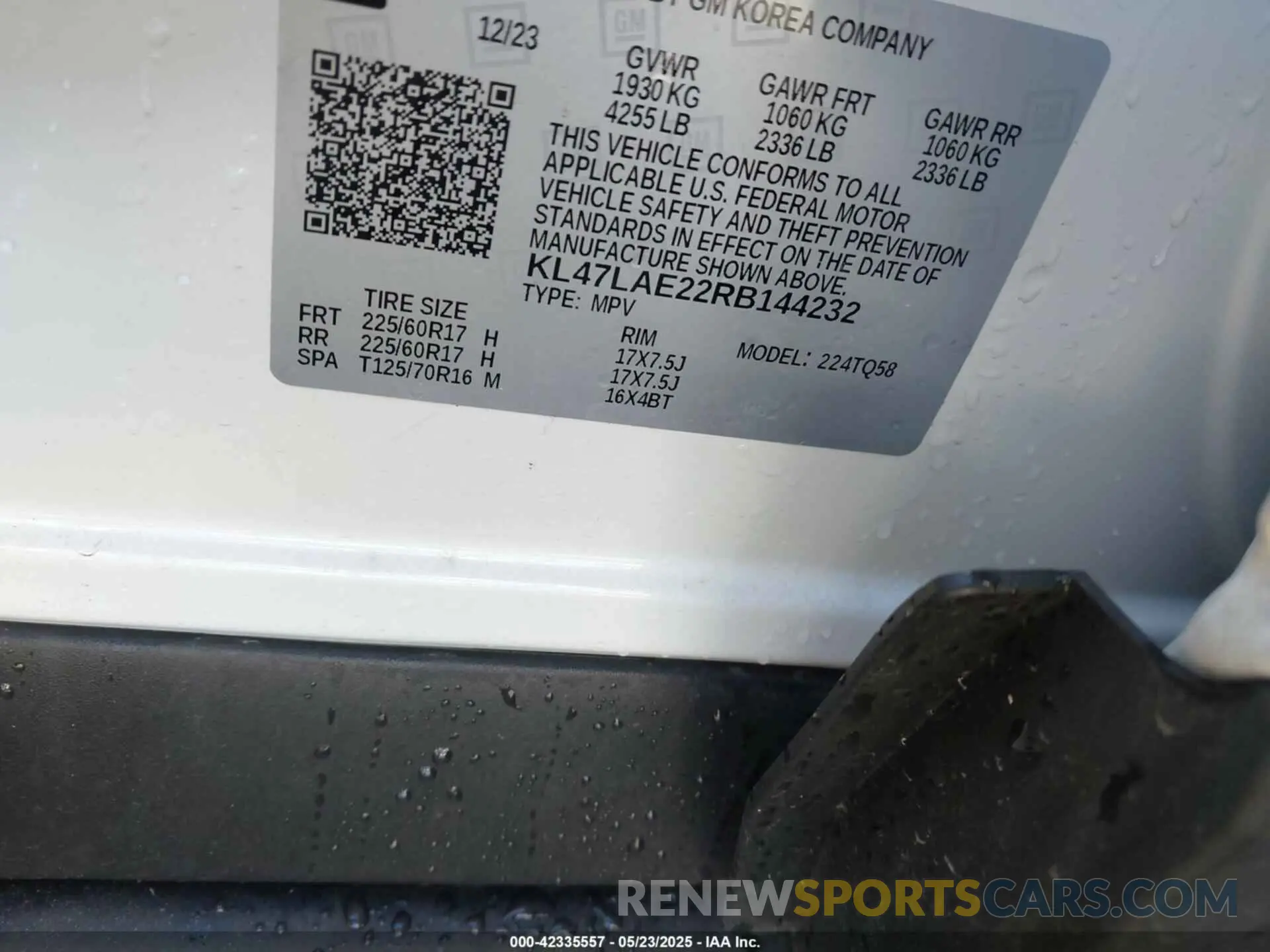 9 Фотография поврежденного автомобиля KL47LAE22RB144232 BUICK ENVISTA 2024