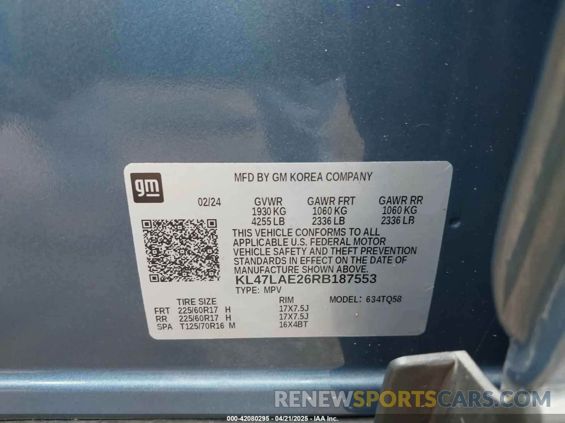 9 Фотография поврежденного автомобиля KL47LAE26RB187553 BUICK ENVISTA 2024