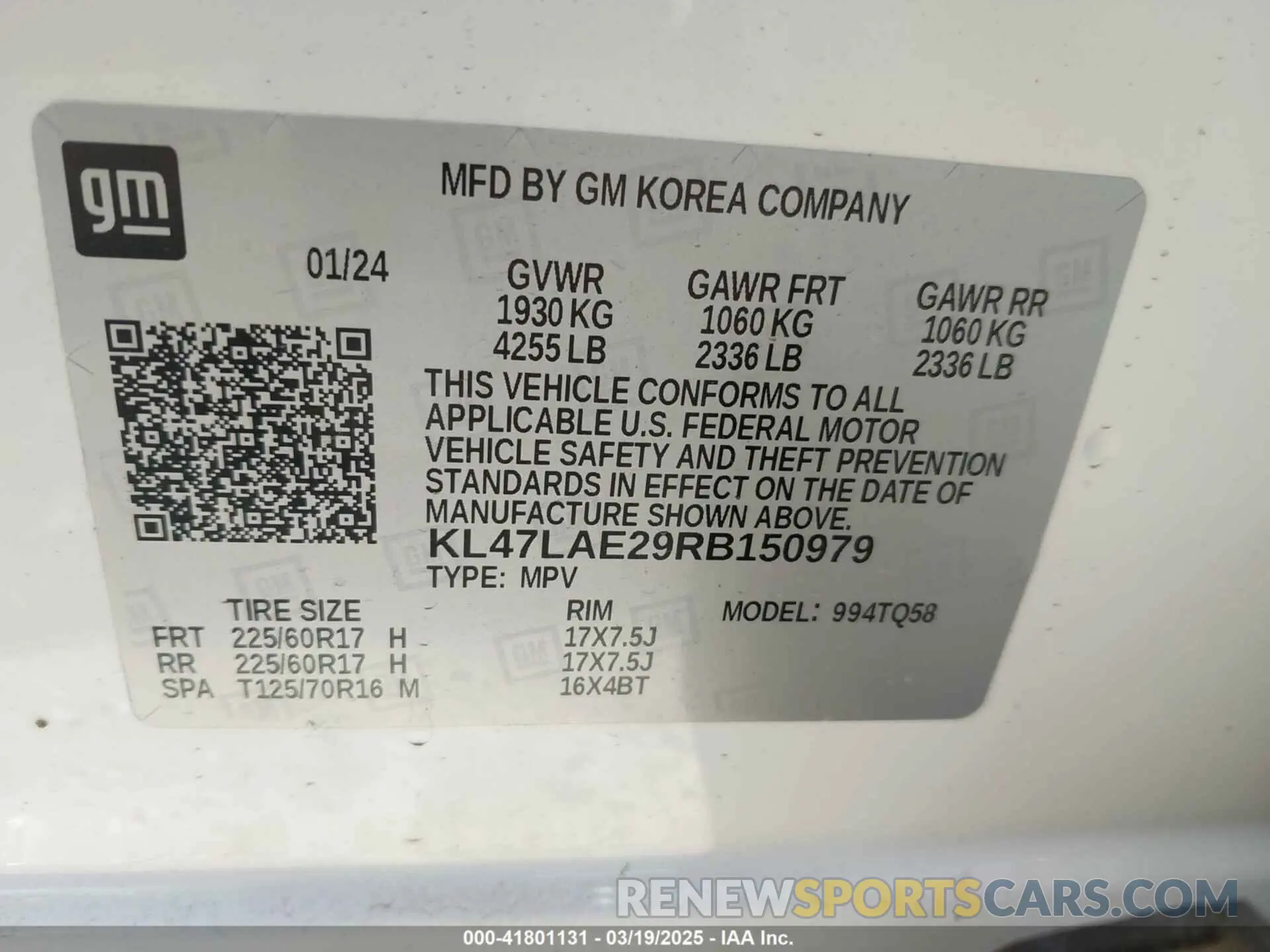 9 Фотография поврежденного автомобиля KL47LAE29RB150979 BUICK ENVISTA 2024