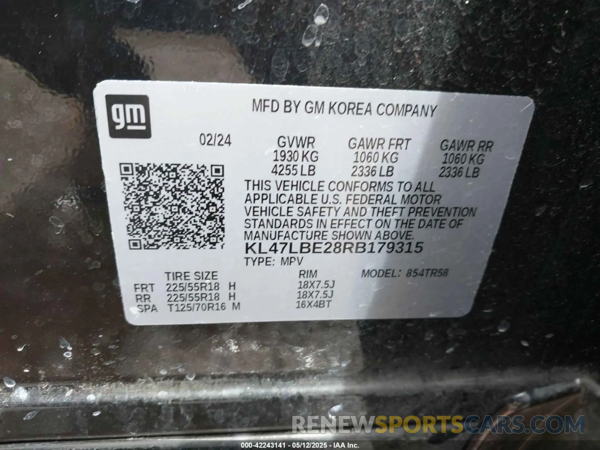 9 Фотография поврежденного автомобиля KL47LBE28RB179315 BUICK ENVISTA 2024