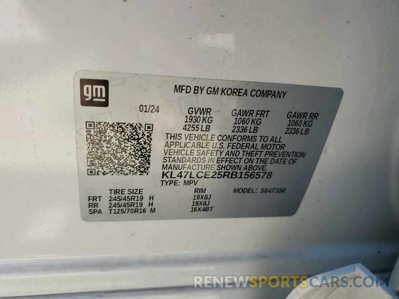 12 Фотография поврежденного автомобиля KL47LCE25RB156578 BUICK ENVISTA AV 2024