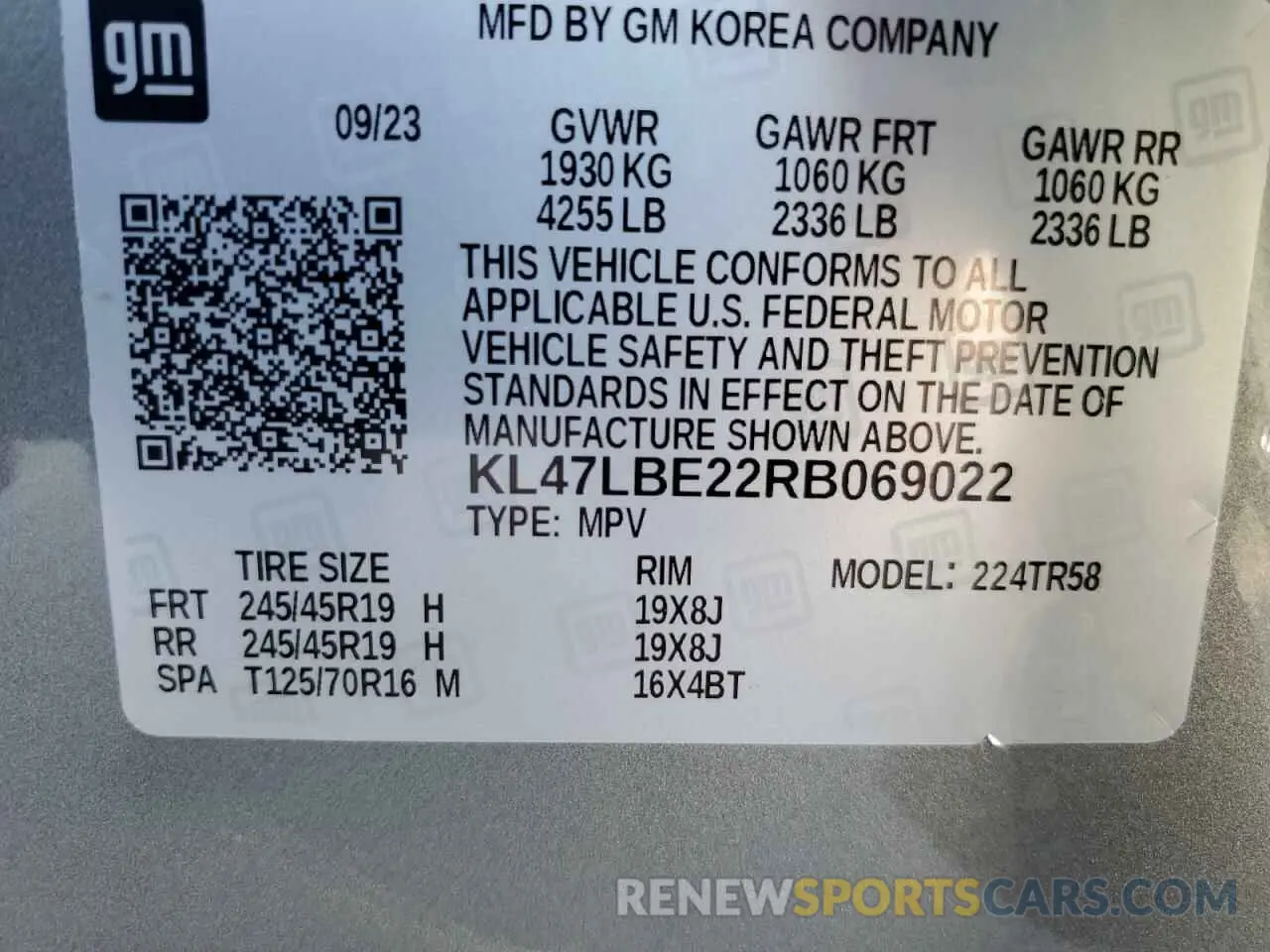 13 Фотография поврежденного автомобиля KL47LBE22RB069022 BUICK ENVISTA SP 2024