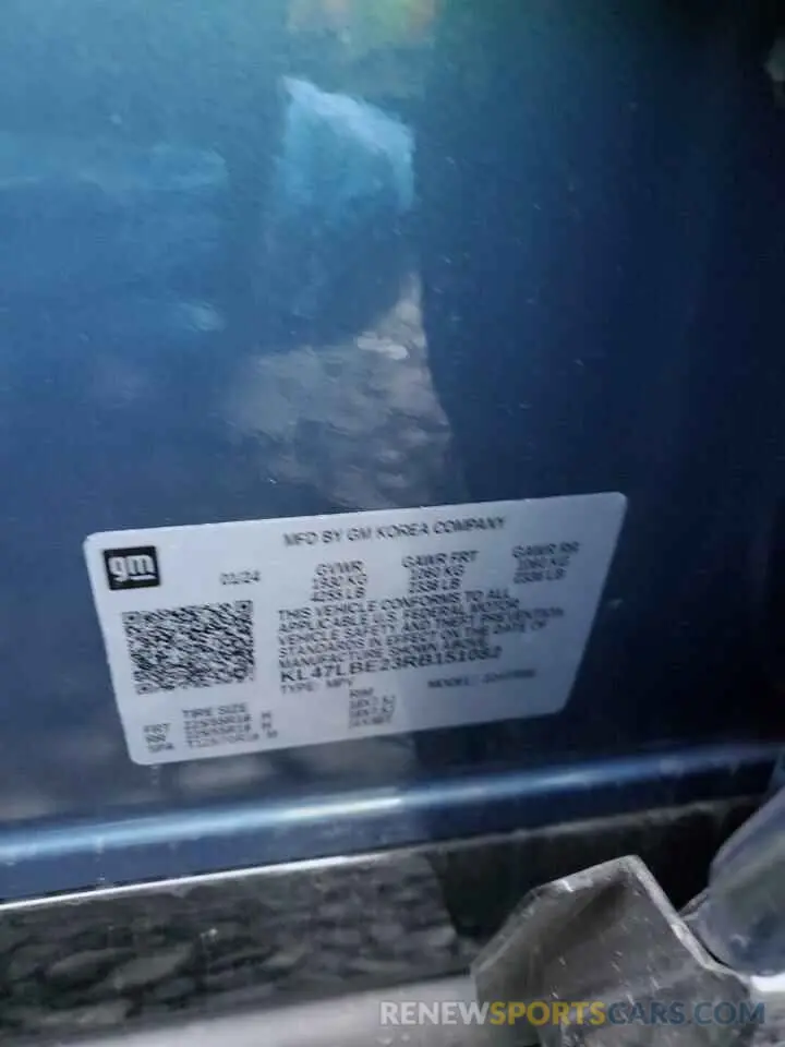 13 Фотография поврежденного автомобиля KL47LBE23RB151082 BUICK ENVISTA SP 2024
