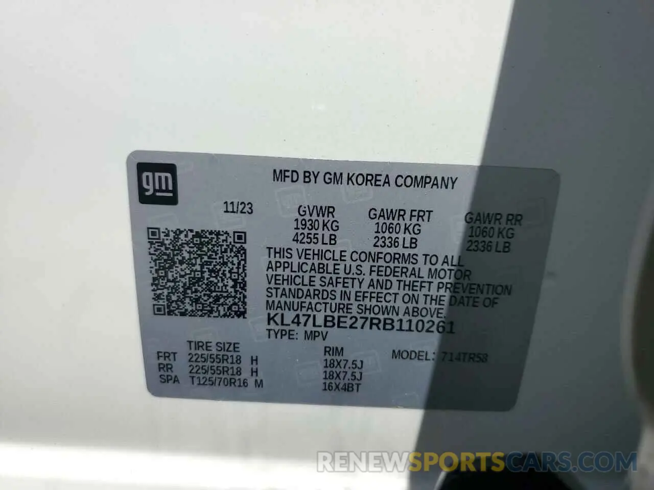 13 Фотография поврежденного автомобиля KL47LBE27RB110261 BUICK ENVISTA SP 2024