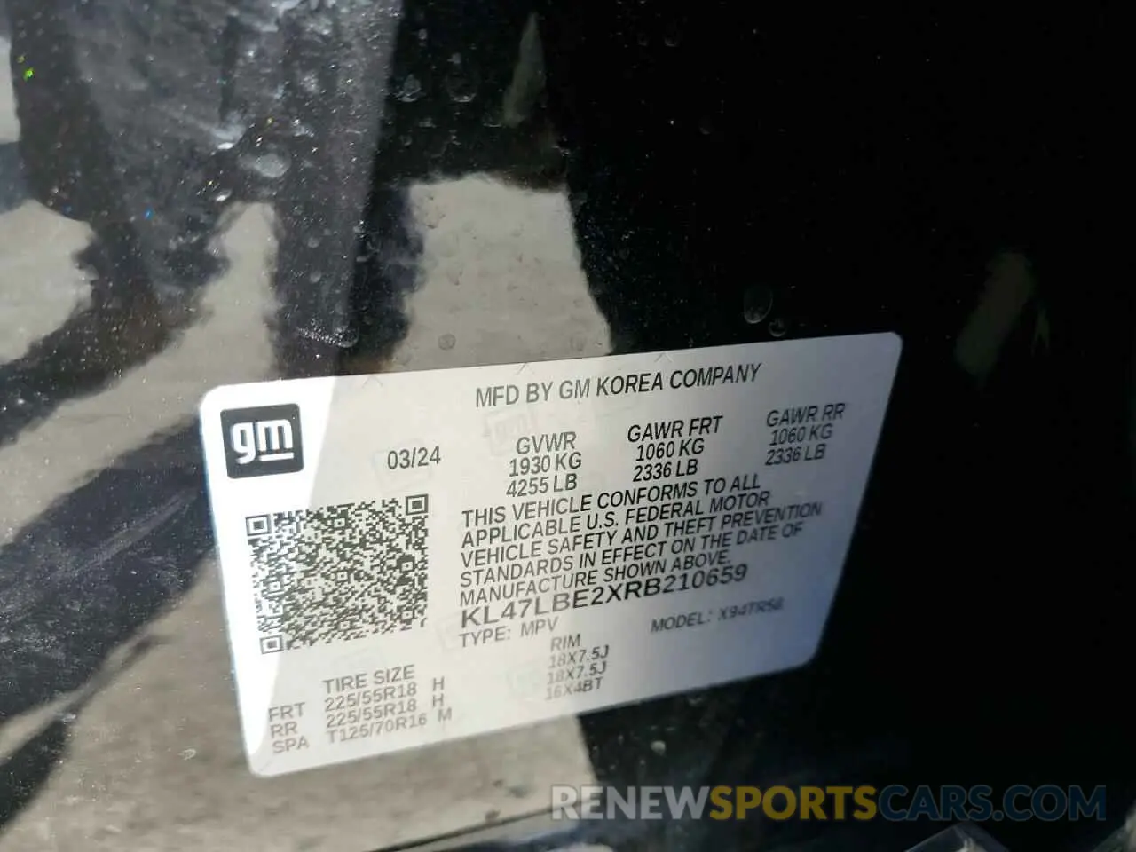 15 Photograph of a damaged car KL47LBE2XRB210659 BUICK ENVISTA SP 2024