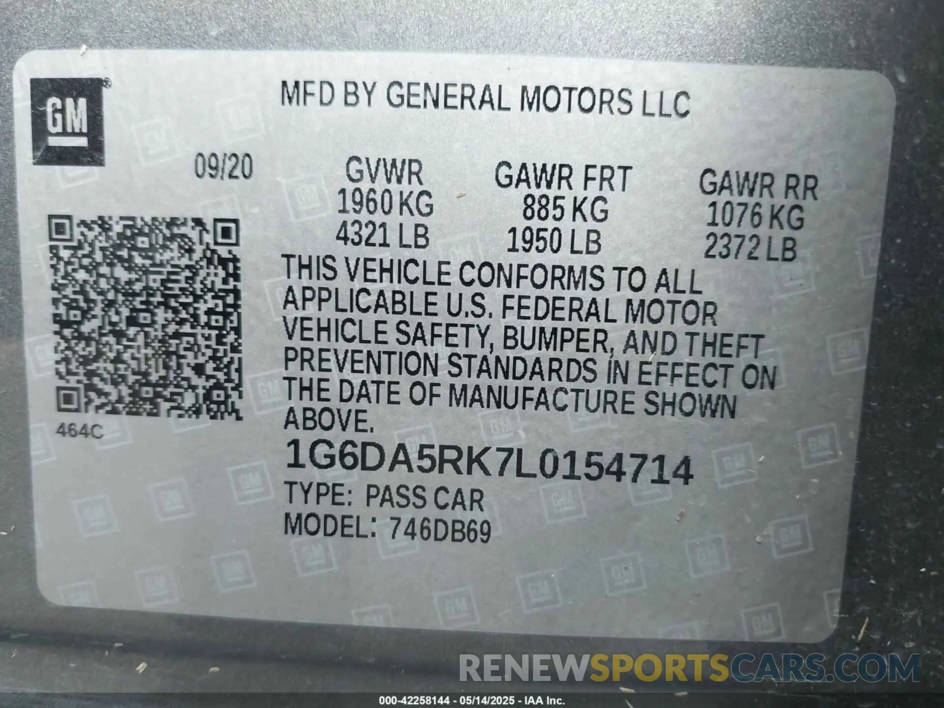 9 Photograph of a damaged car 1G6DA5RK7L0154714 CADILLAC CT4 2020