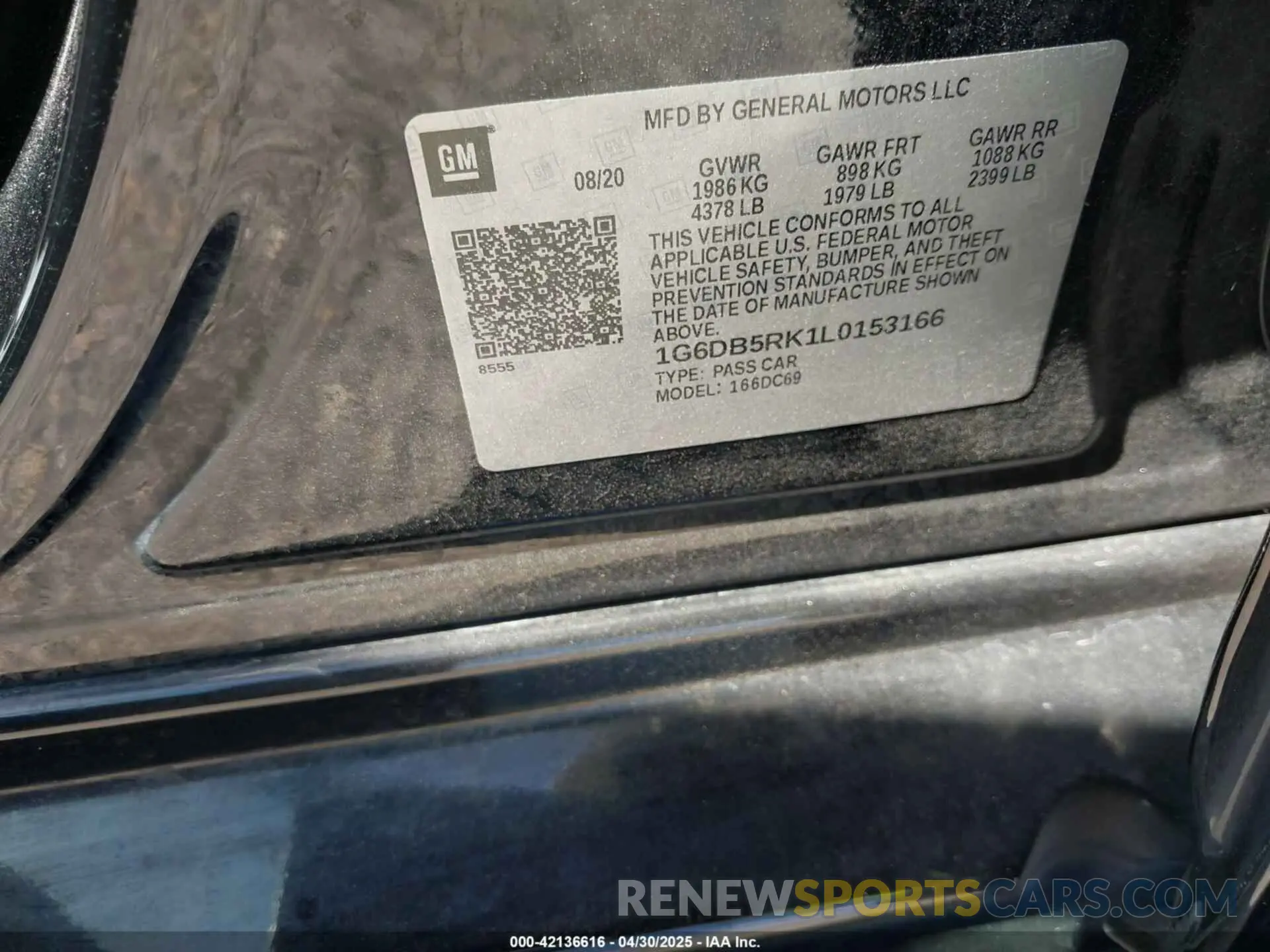9 Фотография поврежденного автомобиля 1G6DB5RK1L0153166 CADILLAC CT4 2020