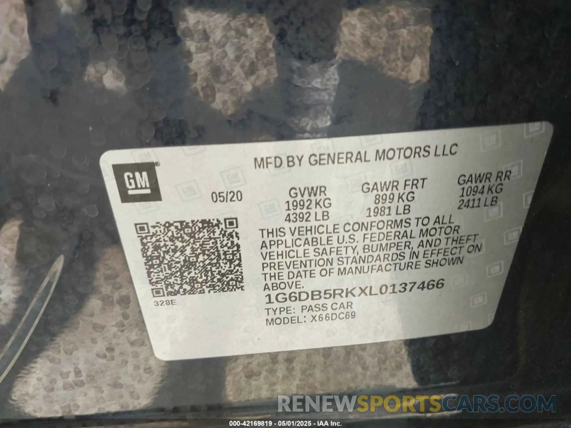 9 Фотография поврежденного автомобиля 1G6DB5RKXL0137466 CADILLAC CT4 2020