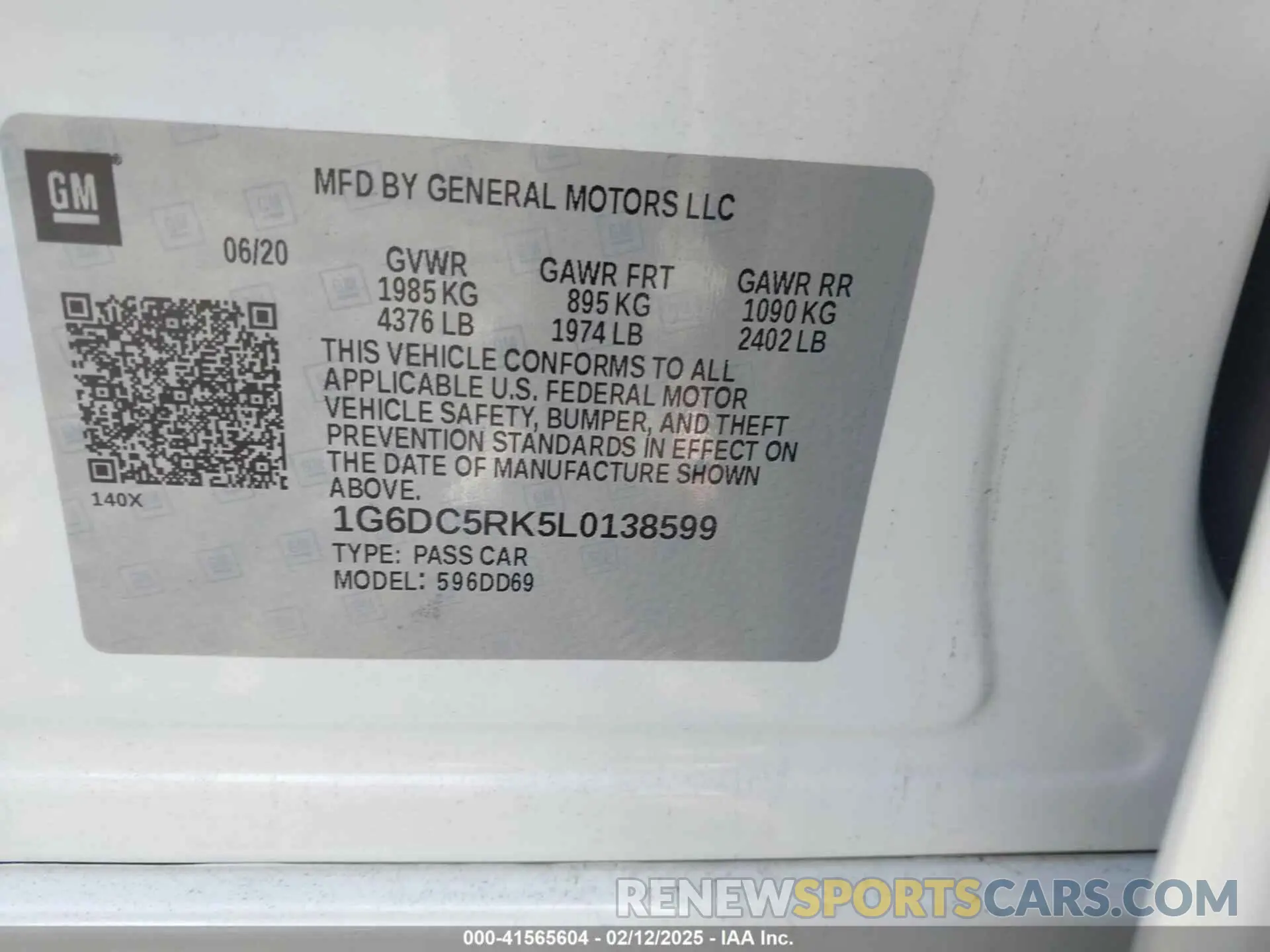 9 Photograph of a damaged car 1G6DC5RK5L0138599 CADILLAC CT4 2020