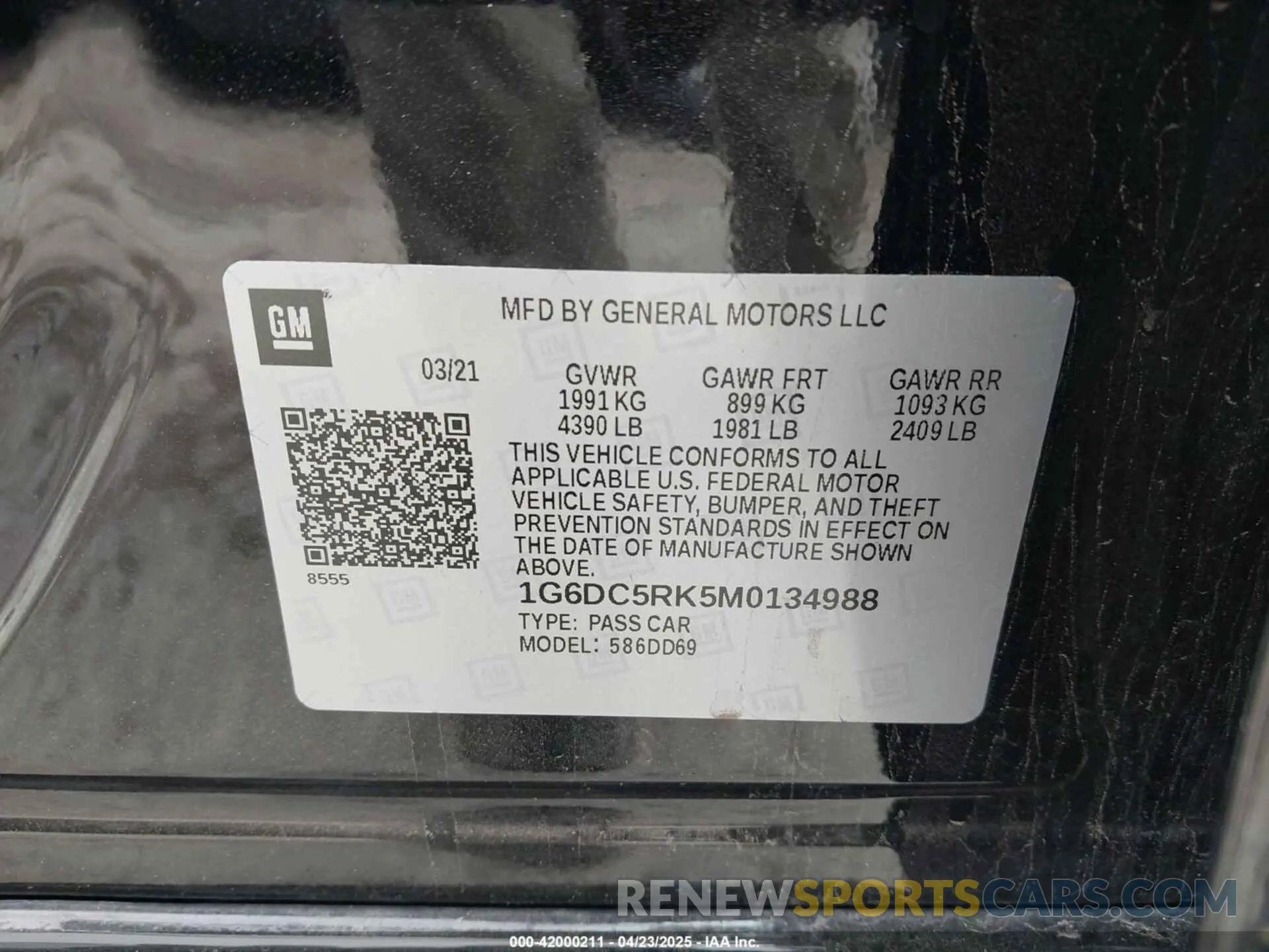 9 Фотография поврежденного автомобиля 1G6DC5RK5M0134988 CADILLAC CT4 2021