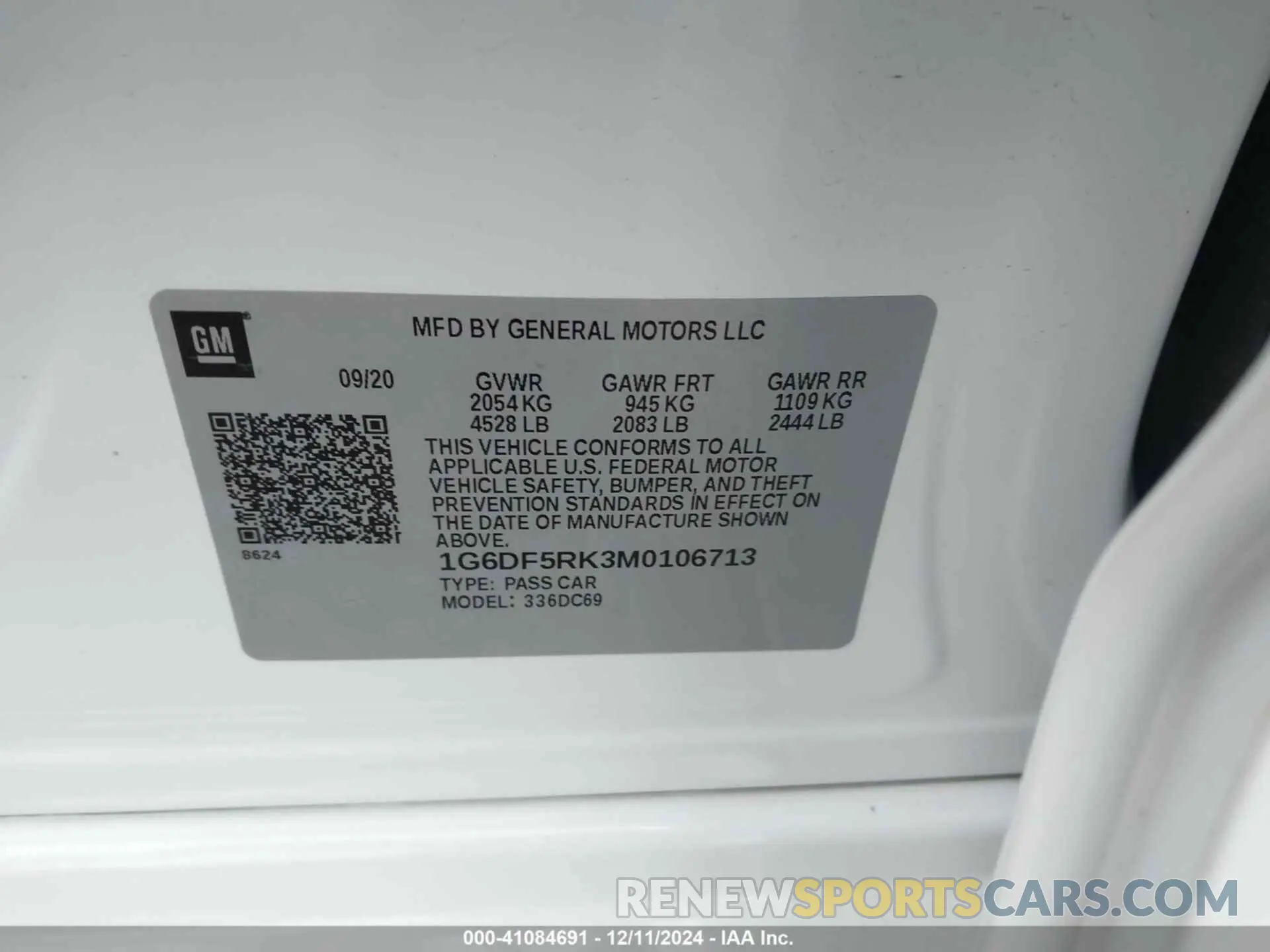 9 Фотография поврежденного автомобиля 1G6DF5RK3M0106713 CADILLAC CT4 2021