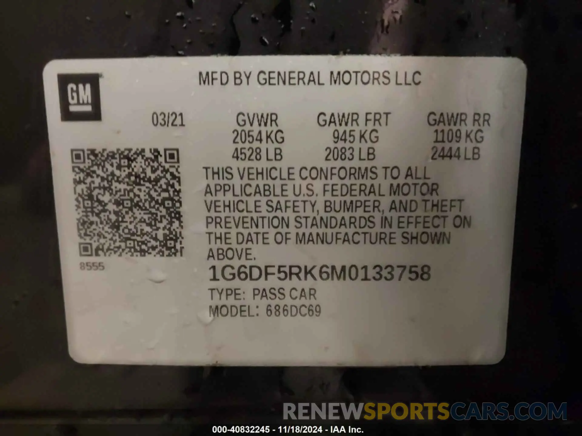 9 Фотография поврежденного автомобиля 1G6DF5RK6M0133758 CADILLAC CT4 2021
