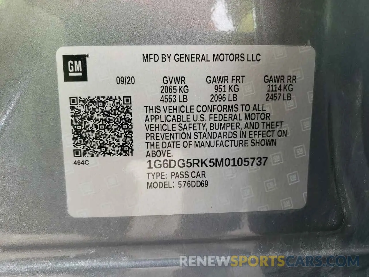 12 Фотография поврежденного автомобиля 1G6DG5RK5M0105737 CADILLAC CT4 2021
