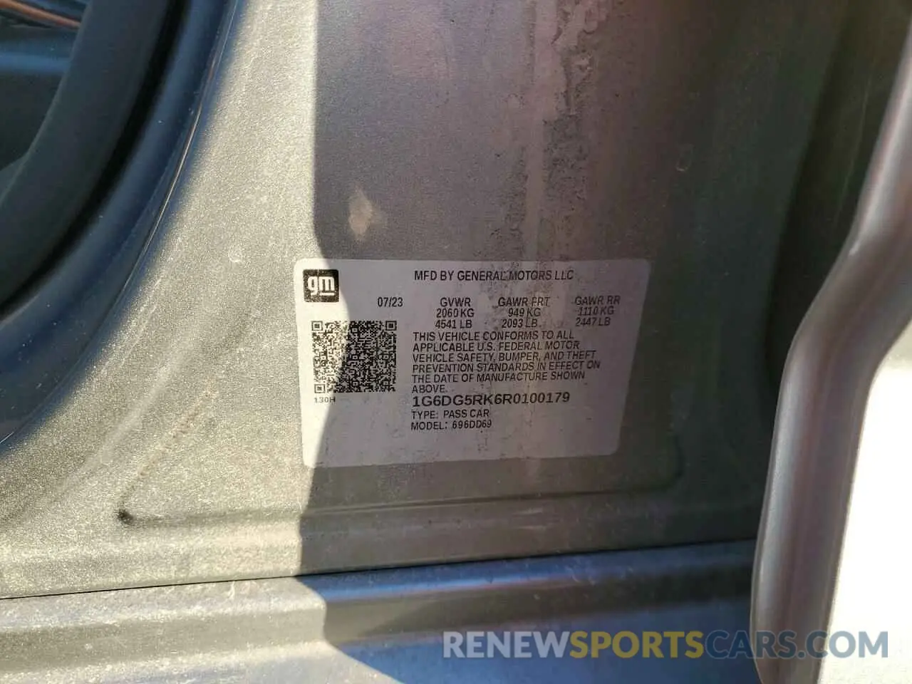 14 Фотография поврежденного автомобиля 1G6DG5RK6R0100179 CADILLAC CT4 2024