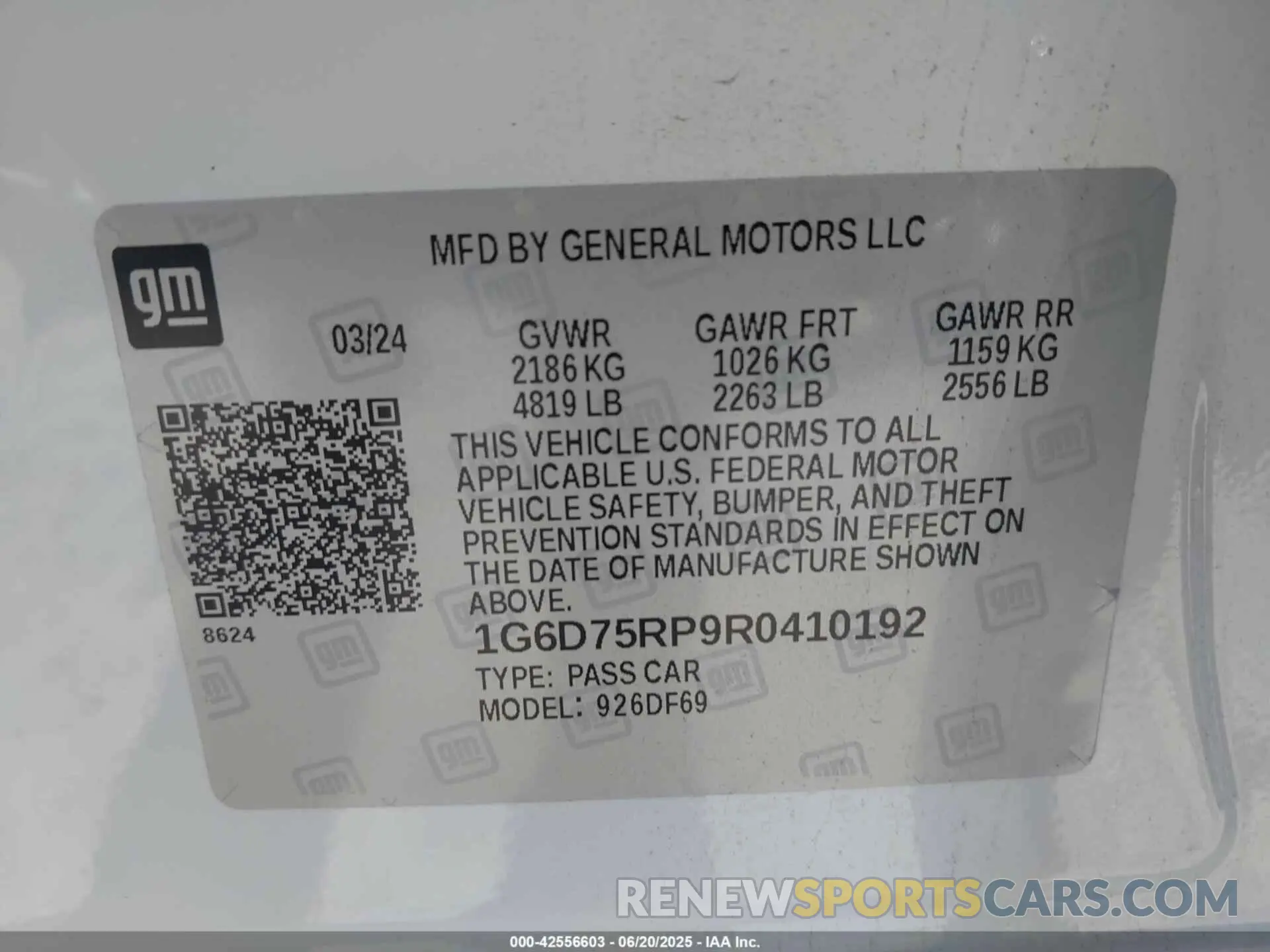 9 Photograph of a damaged car 1G6D75RP9R0410192 CADILLAC CT4-V 2024