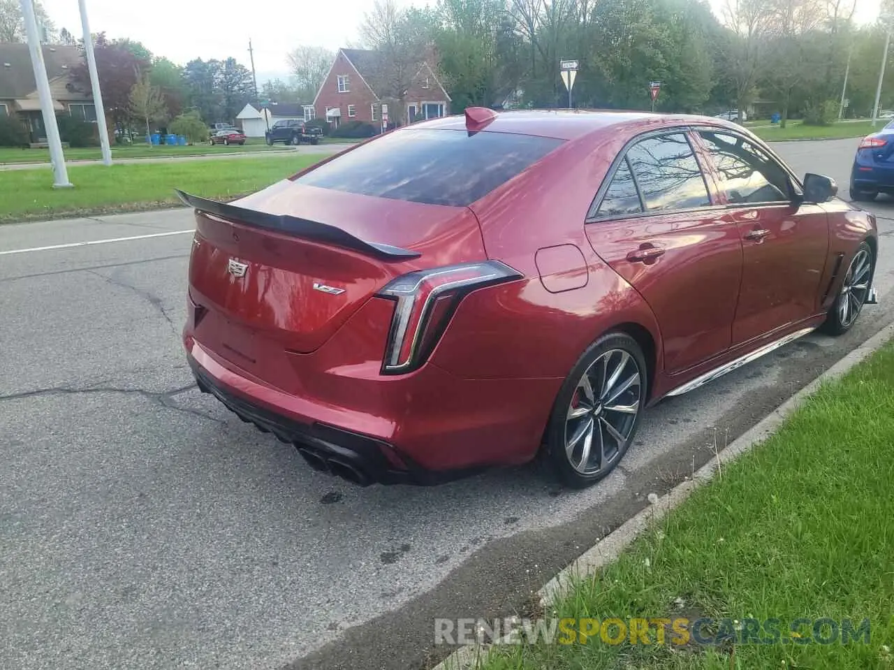 4 Photograph of a damaged car 1G6D75RP5N0410099 CADILLAC CT4-V BLAC 2022