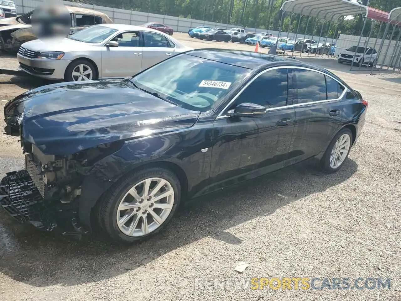 1 Photograph of a damaged car 1G6DM5RK9L0155385 CADILLAC CT5 2020