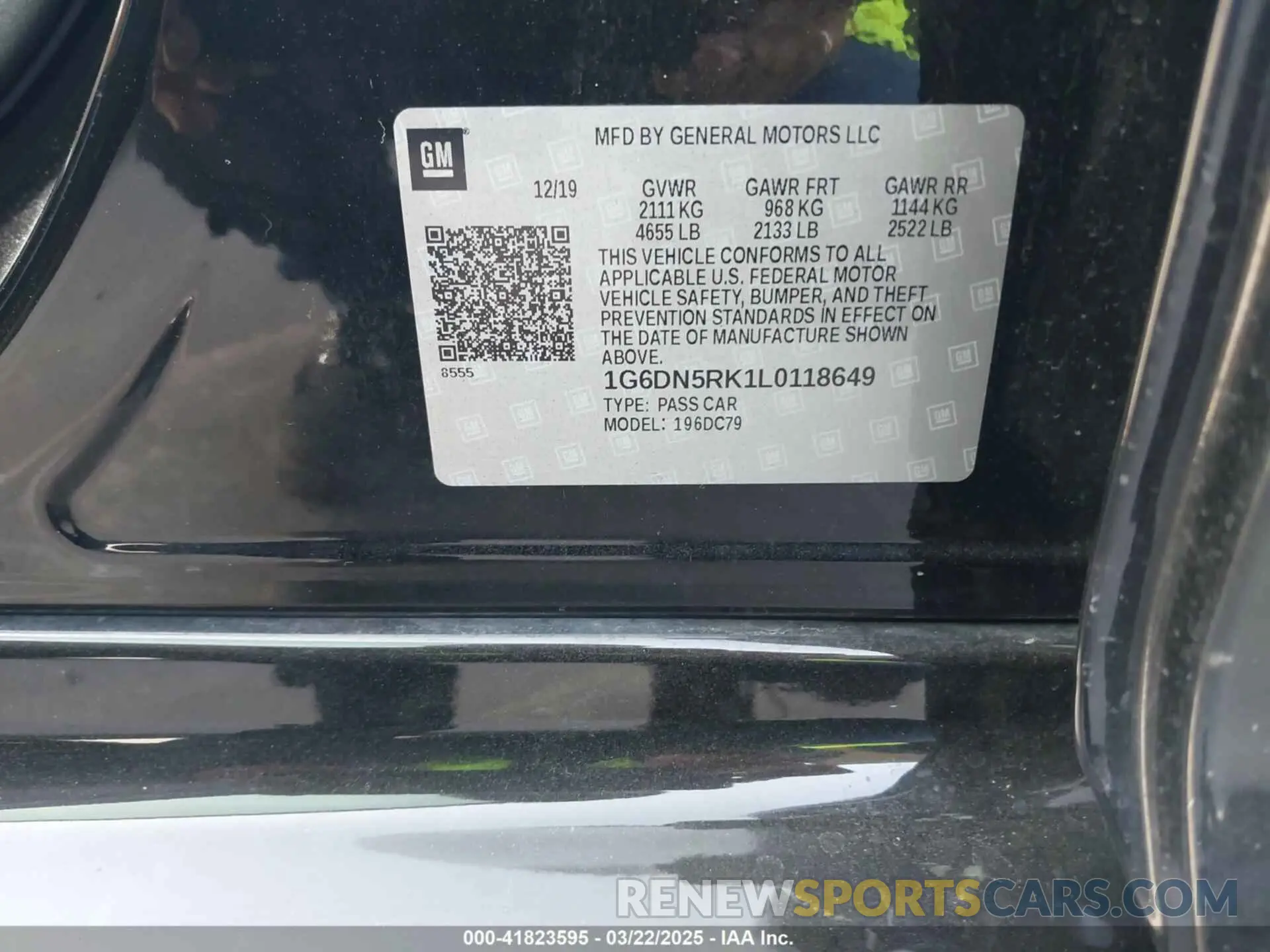 9 Фотография поврежденного автомобиля 1G6DN5RK1L0118649 CADILLAC CT5 2020
